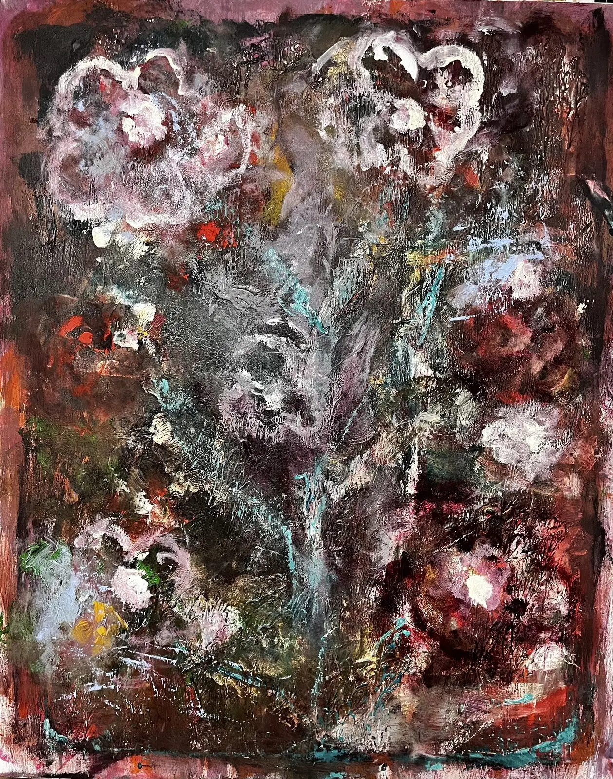 Akrylmålning Wild garden dreams av Silvana Jankovic