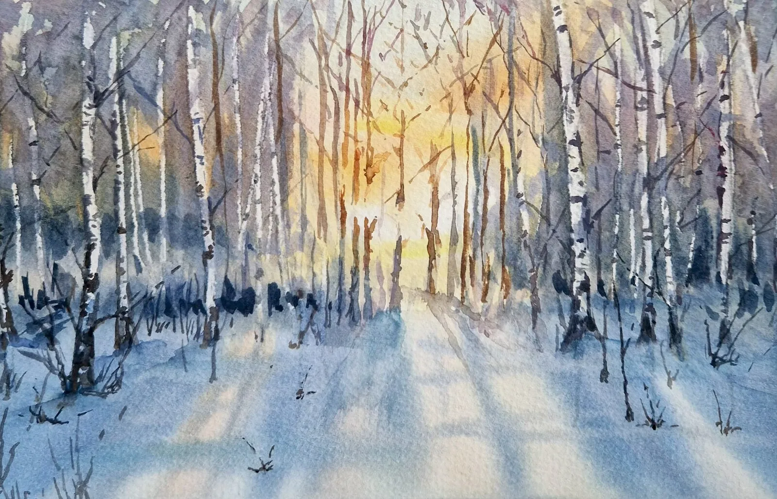 Akvarell av Anna-Maria Esback