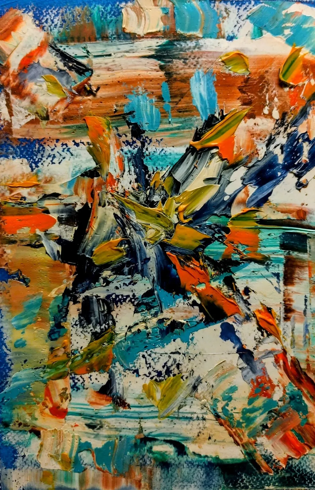 Oljemålning Ny värld. av Thomas Nilsson