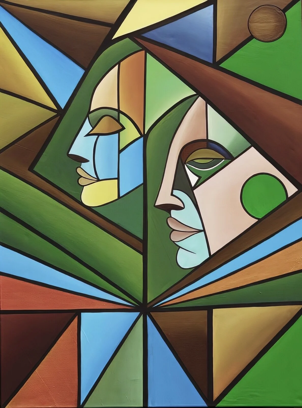 Akrylmålning Balance av Asal RavanArt