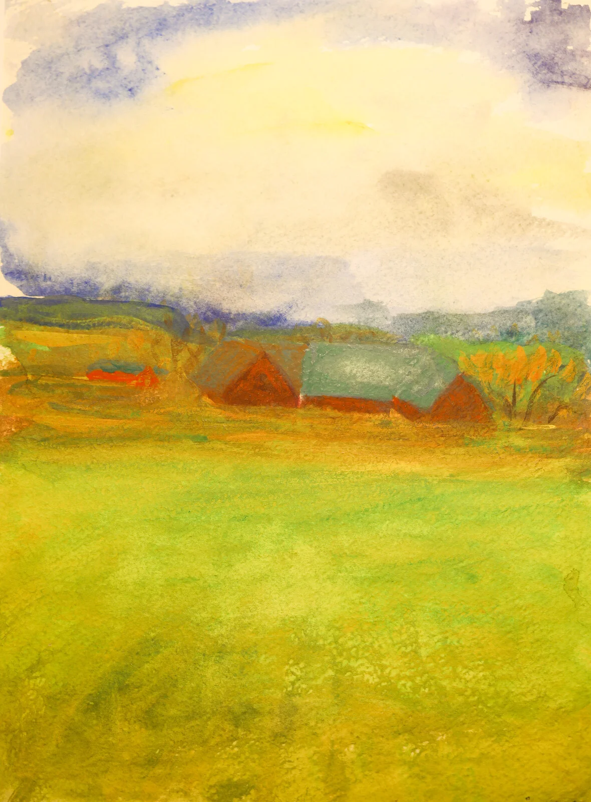 Akvarell av Åsa Elisa Dahlbeck