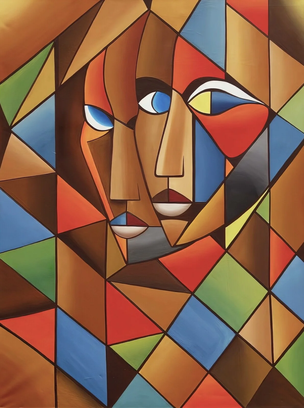 Akrylmålning Duality av Asal RavanArt