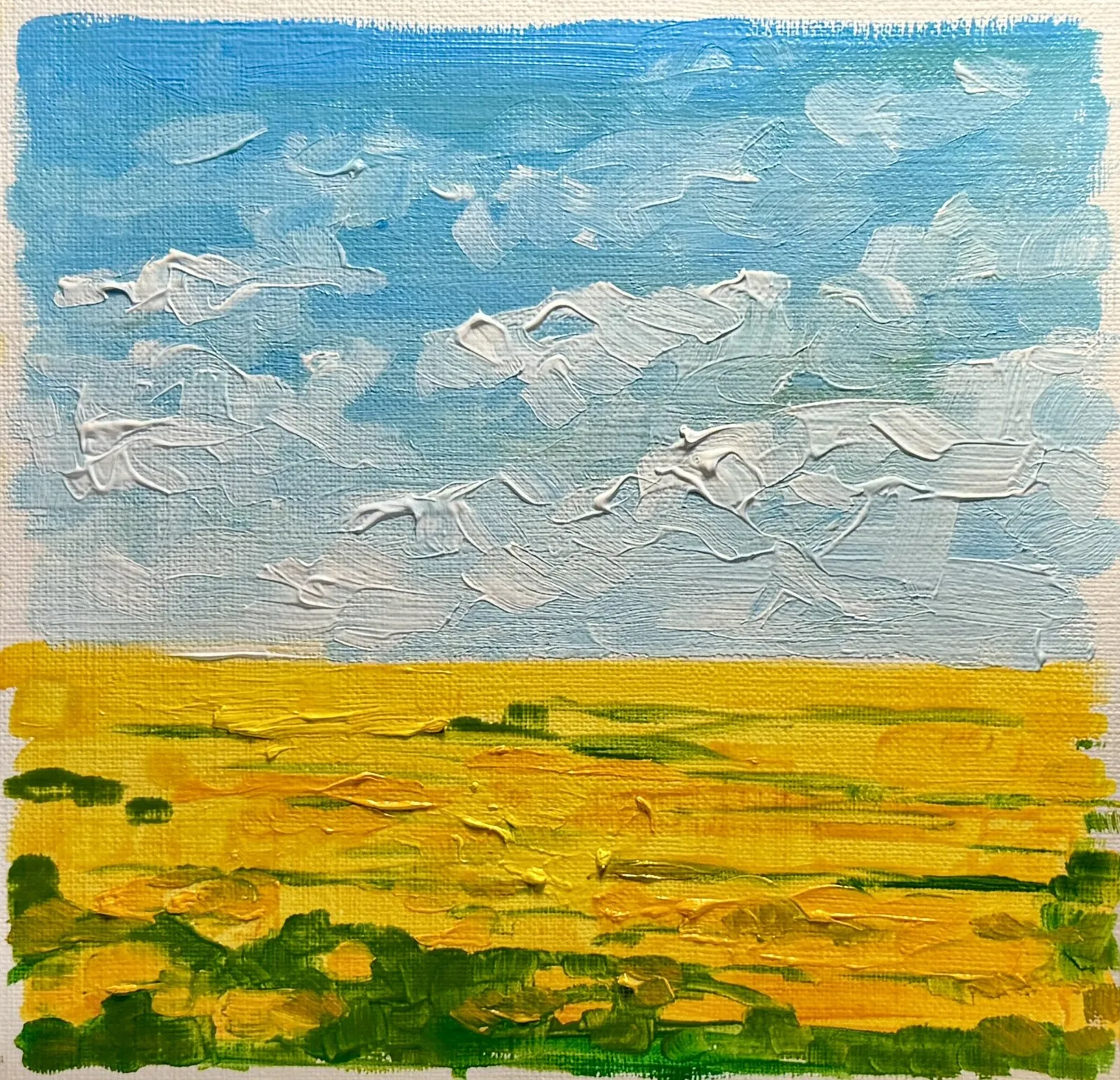 Oljemålning Landskap miniatyr av Ekaterina Dutkevich