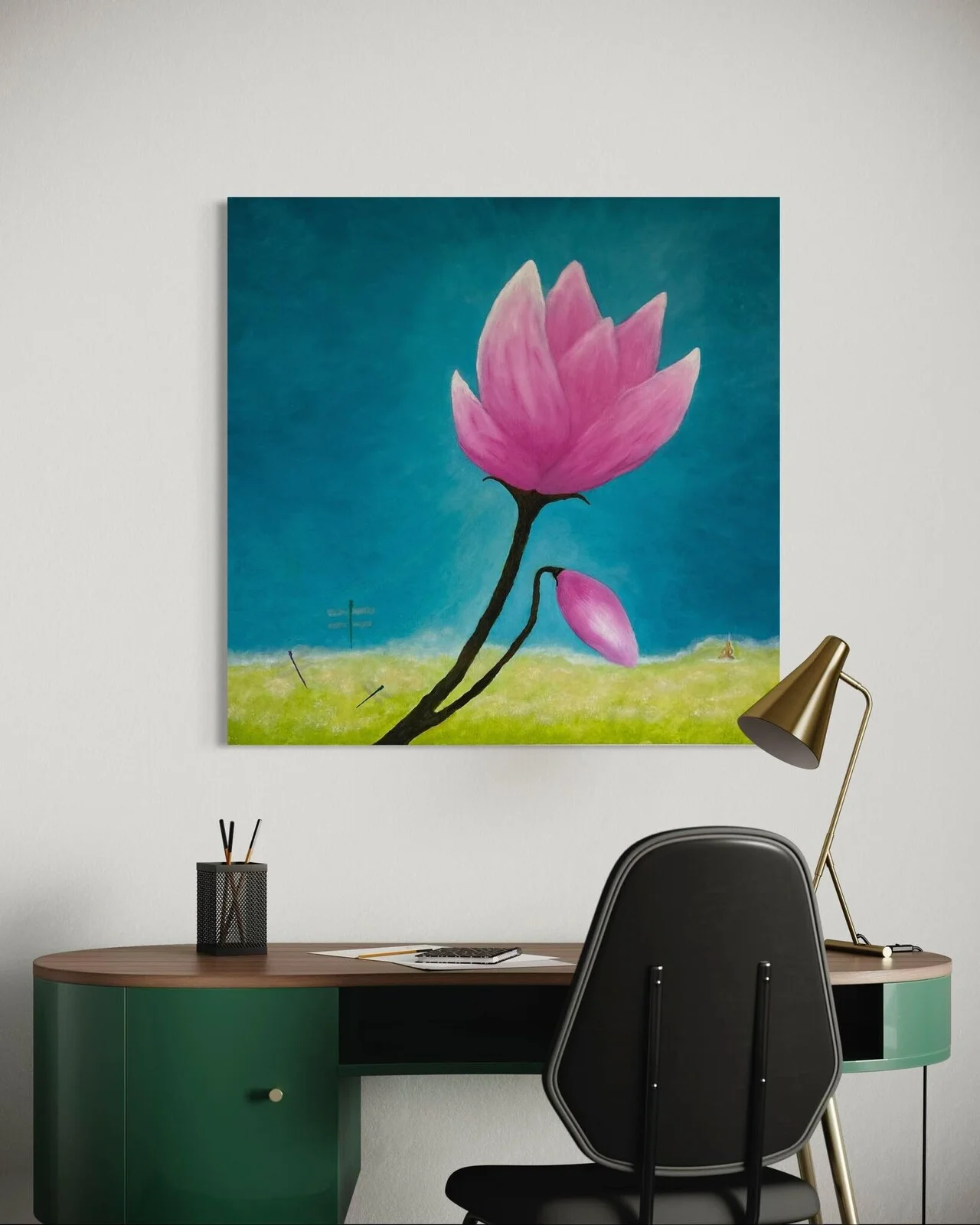 Oljemålning Magisk numedvetenhet av Hasse Nyander