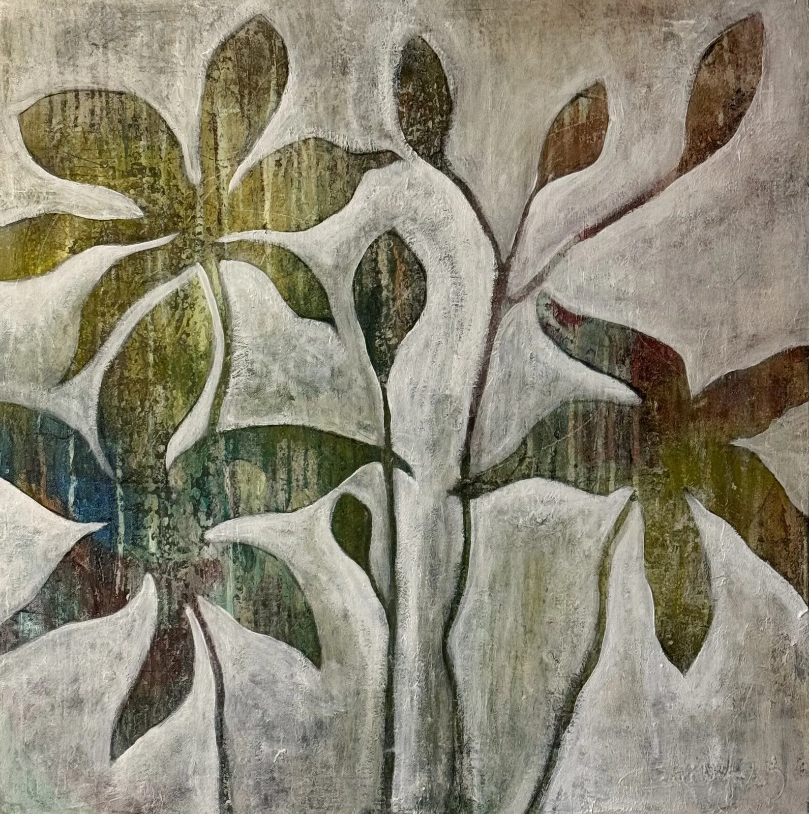 Akrylmålning I rörelse av Camilla Lundgren