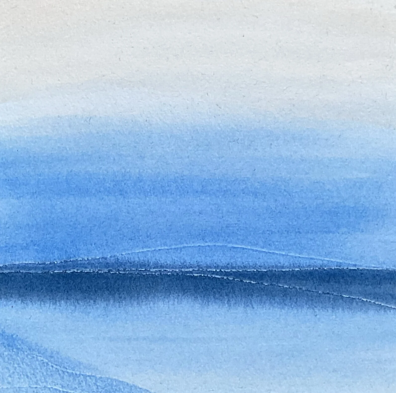 Akvarell Blue I av Anna Sundkvist / @veras_akvareller