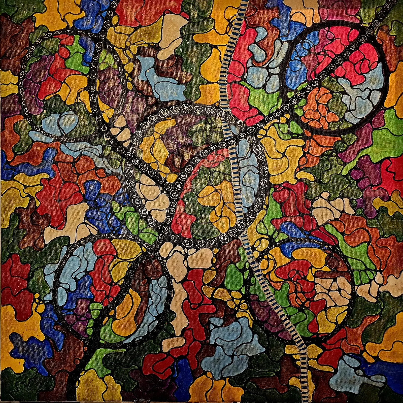 Akrylmålning Stairway To Heaven av Lousine Grigorian