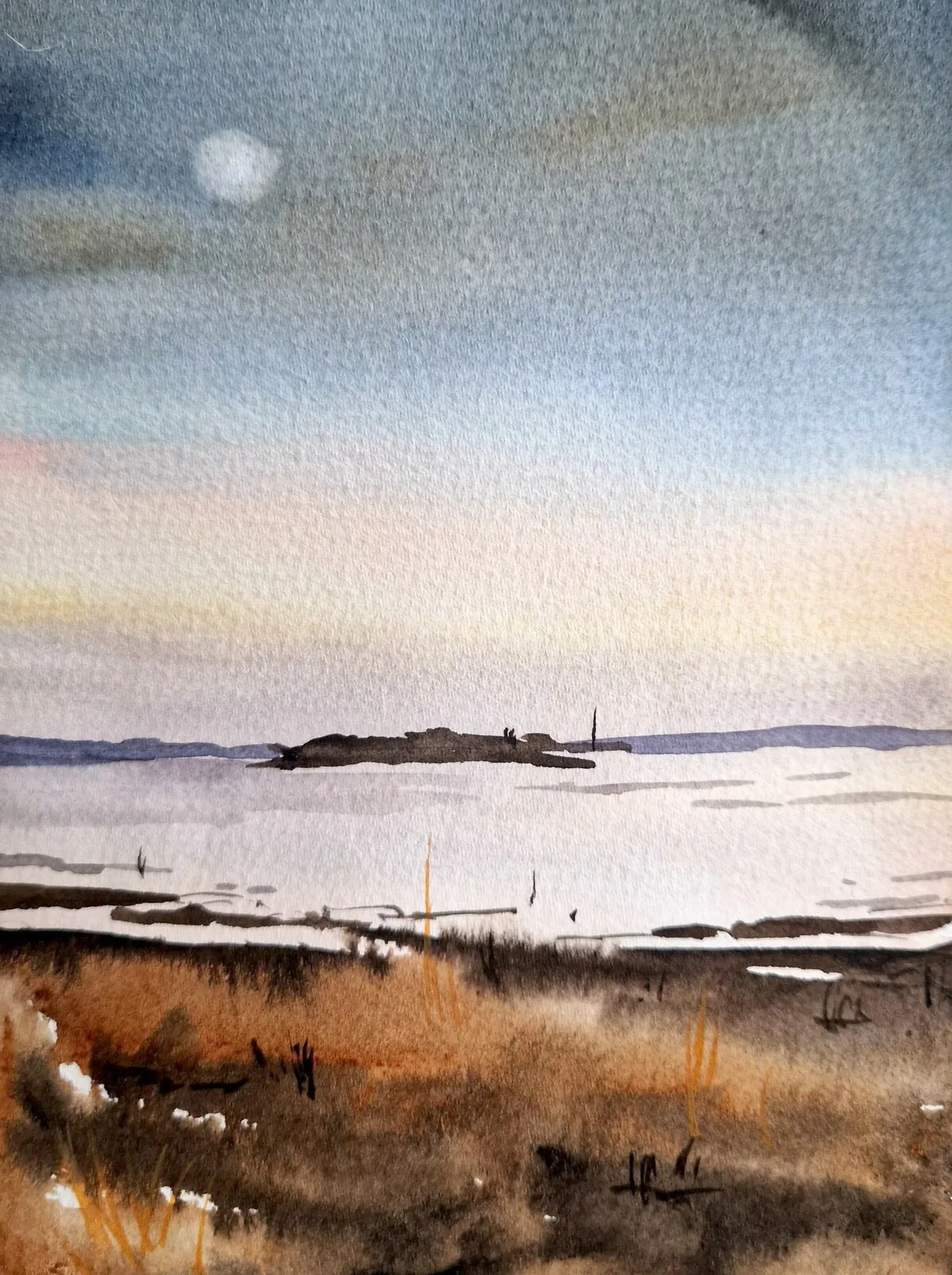 Akvarell av Anna-Maria Esback