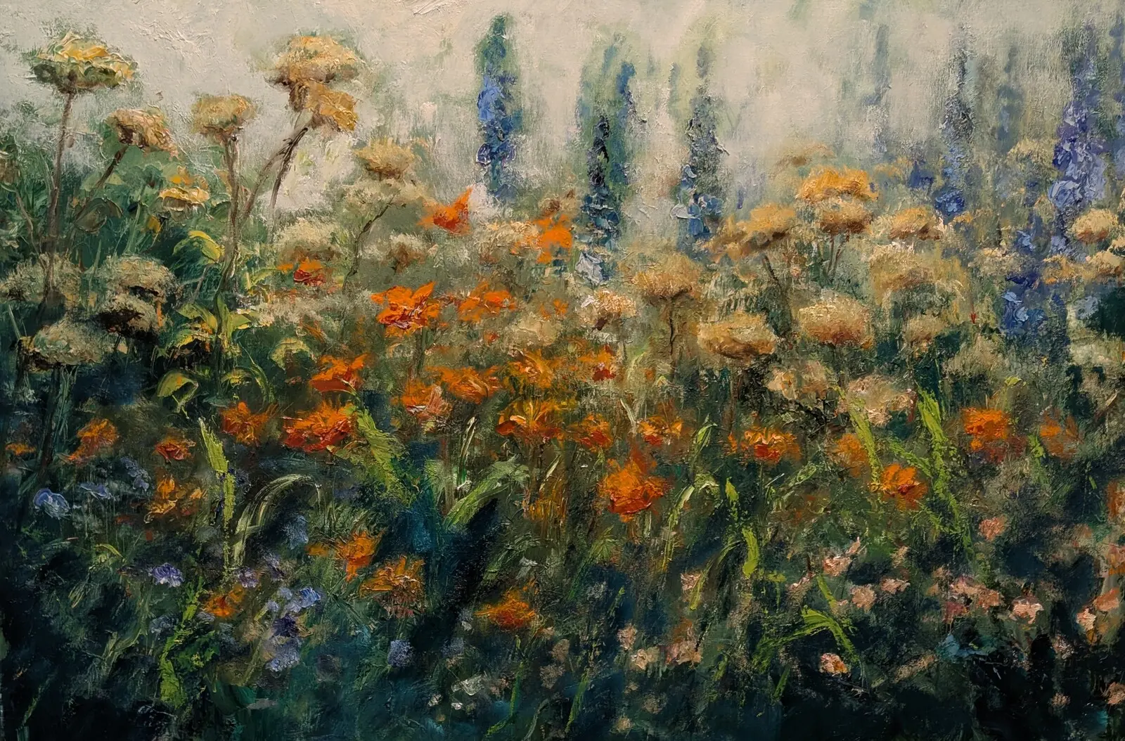 Oljemålning Blomsterprakt av Kathrin Bernekorn