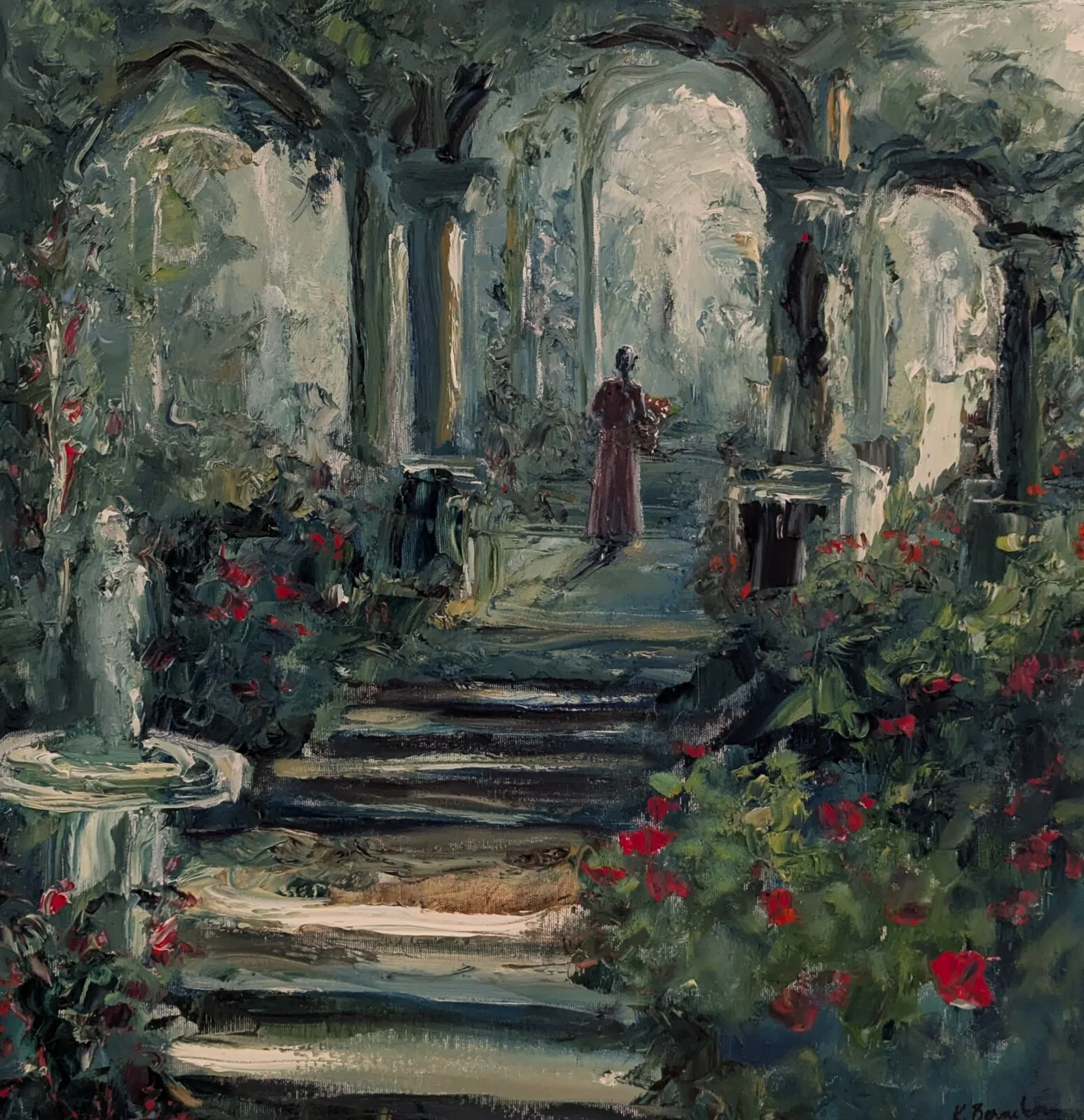 Oljemålning Romantik av Kathrin Bernekorn
