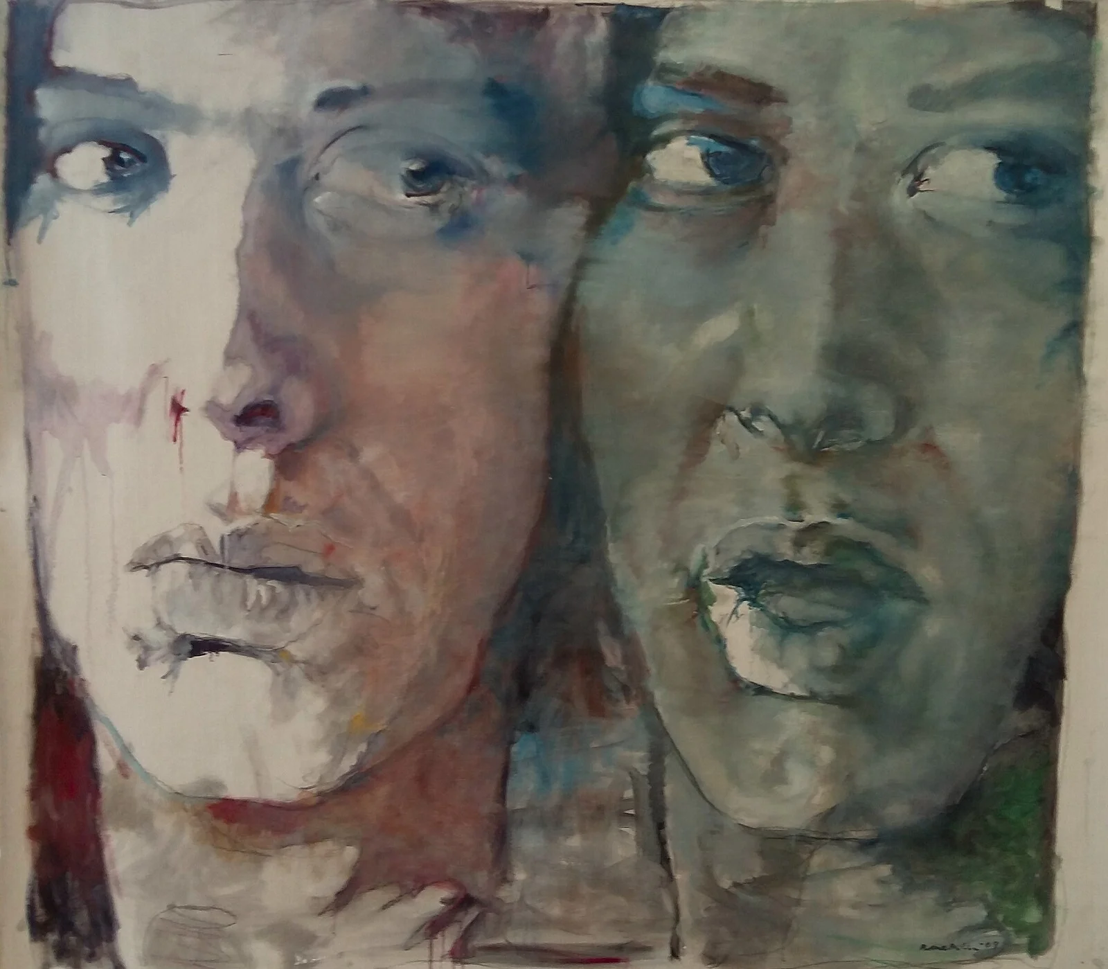 Oljemålning Blue velvet av Berthel Martinson