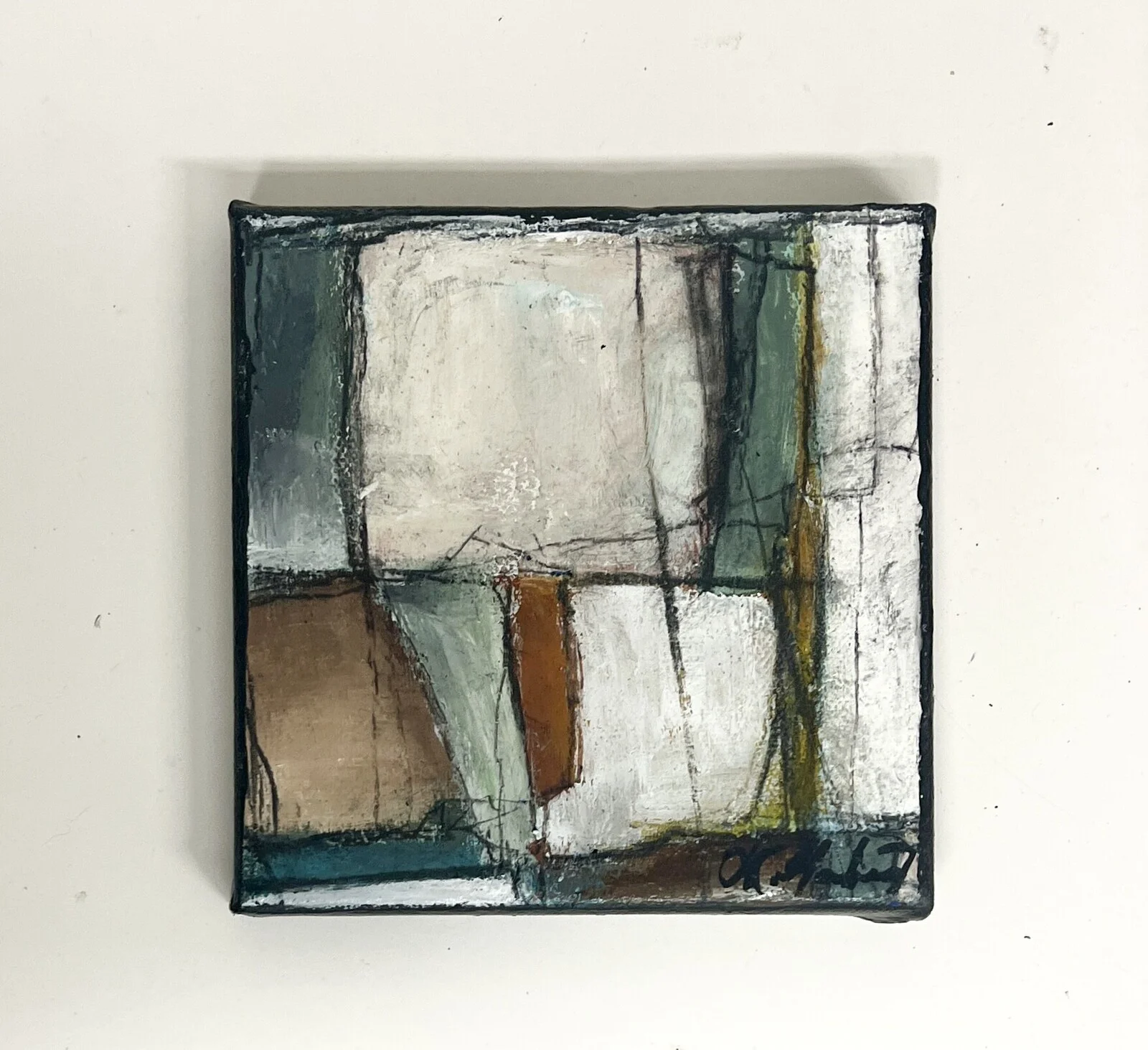 Akrylmålning Geometry  1 av Maria Hamberg
