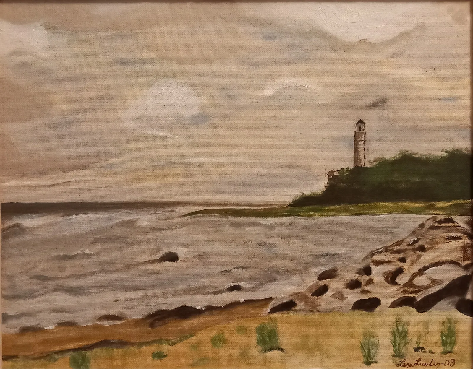 Oljemålning Långe Erik av Lena Lundin