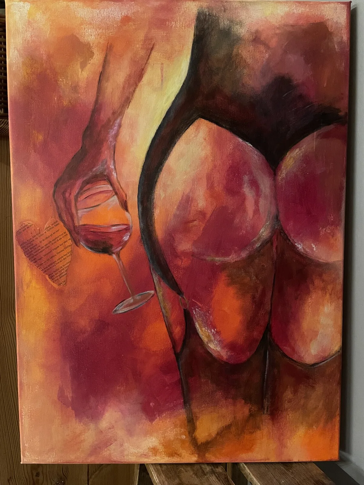 Akrylmålning av Linda Zackrisson