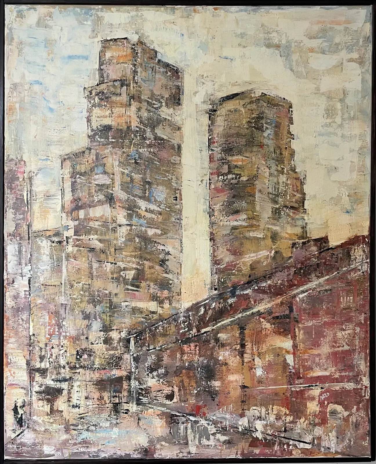 Akrylmålning Norrbackagatan av Nabo