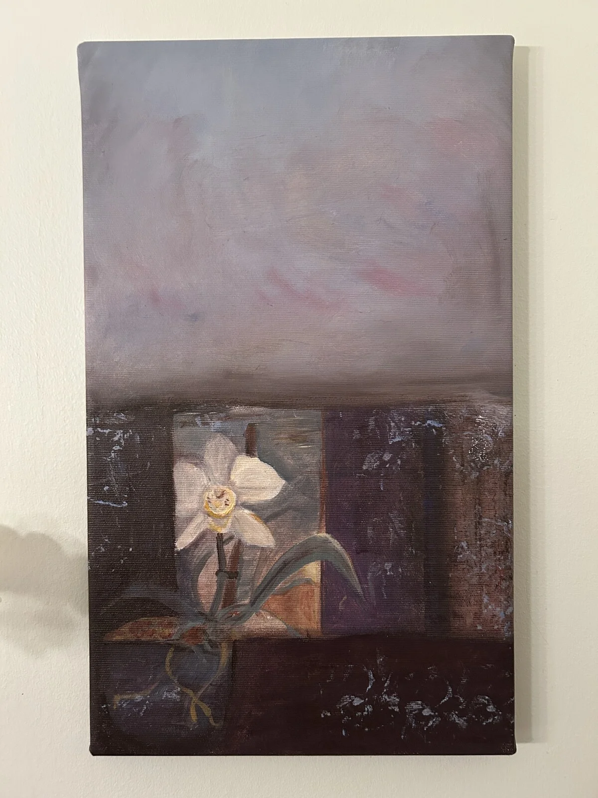 Akrylmålning The orkid av Emma Dahl