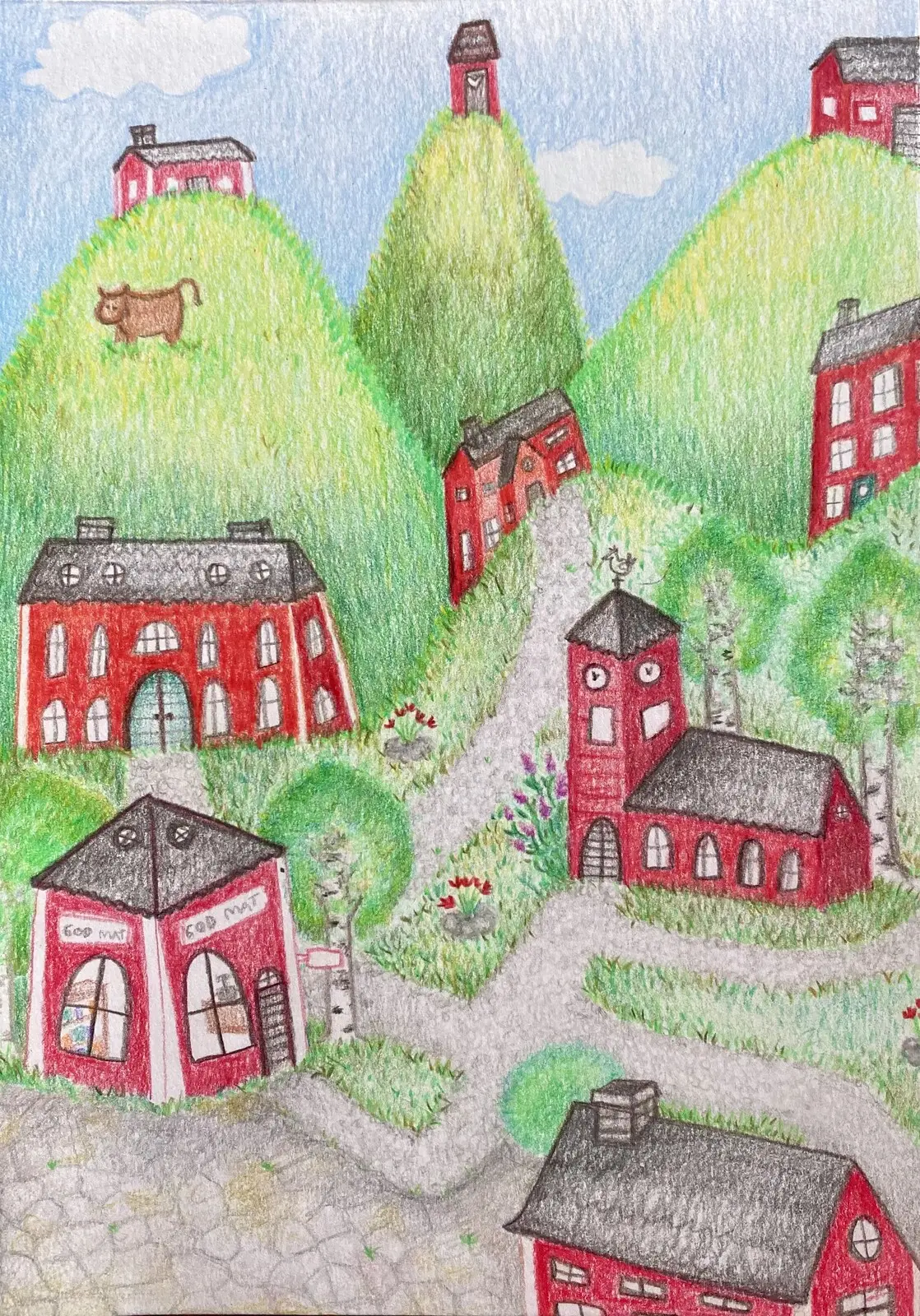 Den röda byn av Moa-Alice Jannes