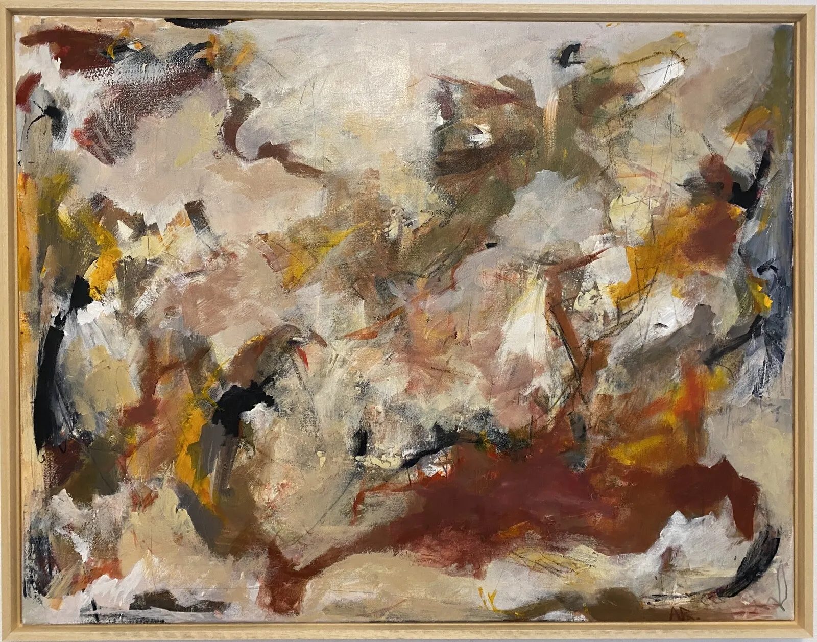 Akrylmålning October lights av Anđela Ristic (AngelaArt)