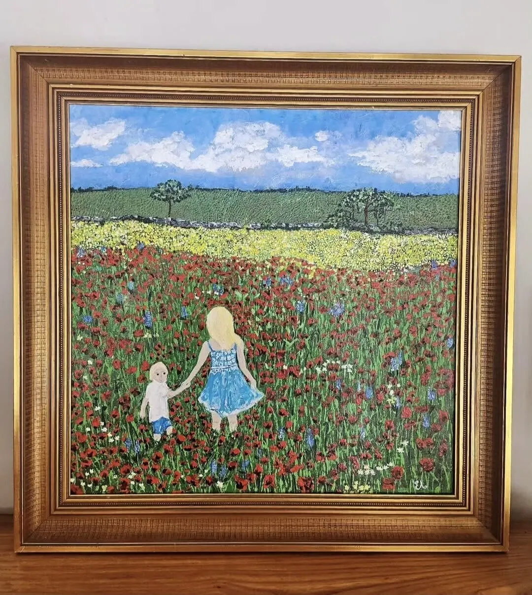 Akrylmålning Du och jag av Elina Andersson