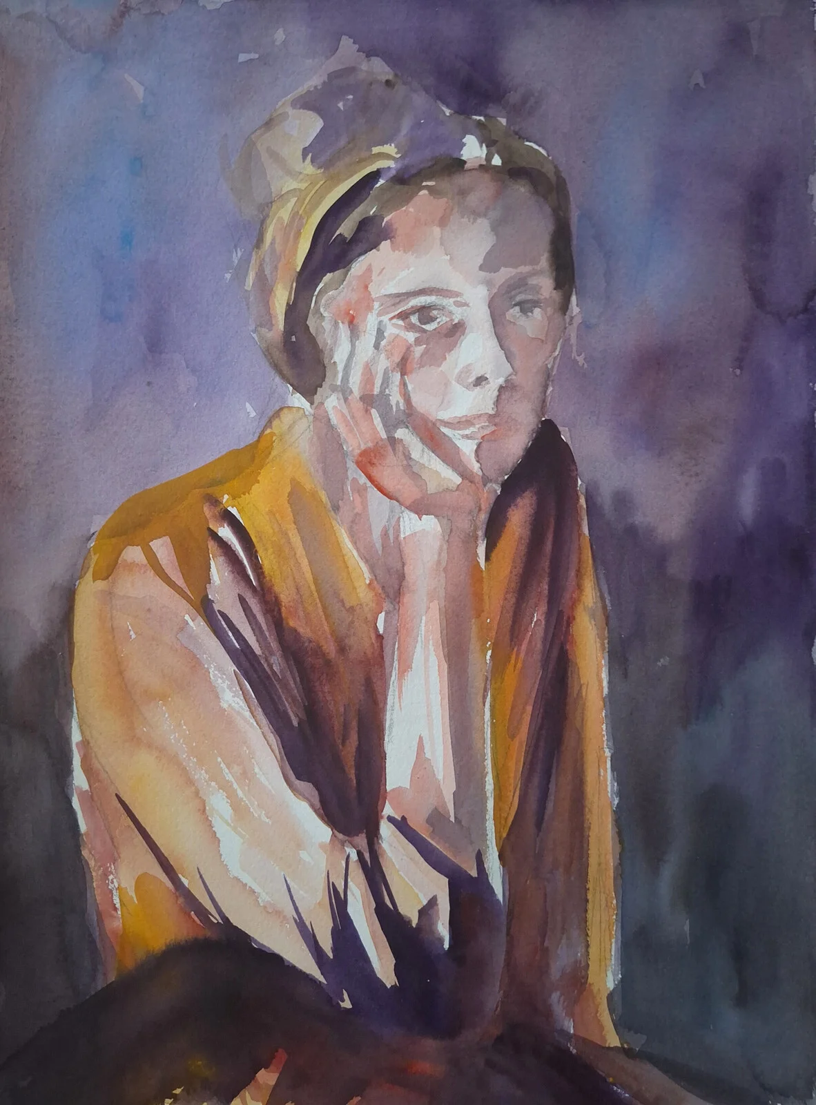 Akvarell Om, ändå av Maria Oscarsson Marle