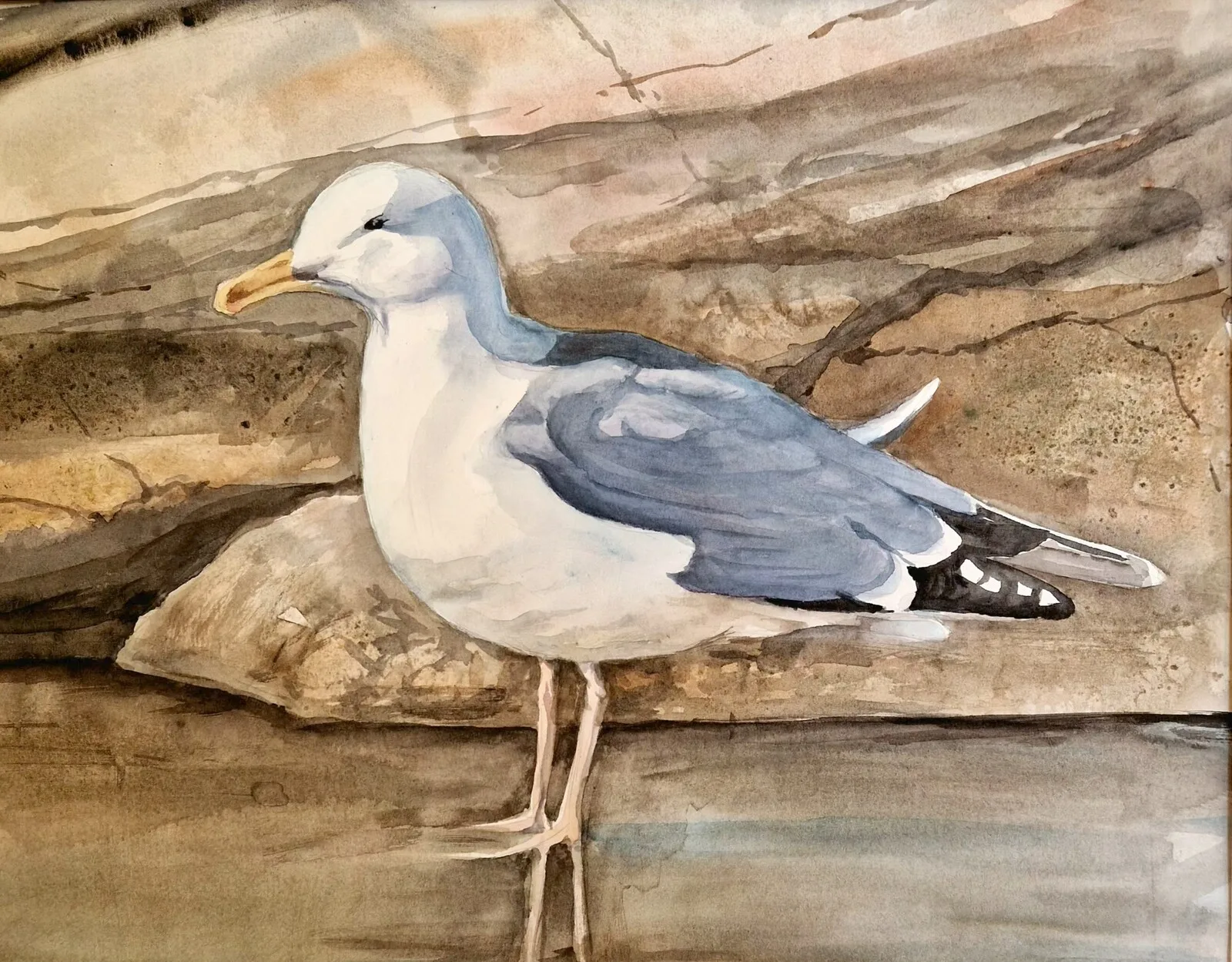 Akvarell av Anna-Maria Esback