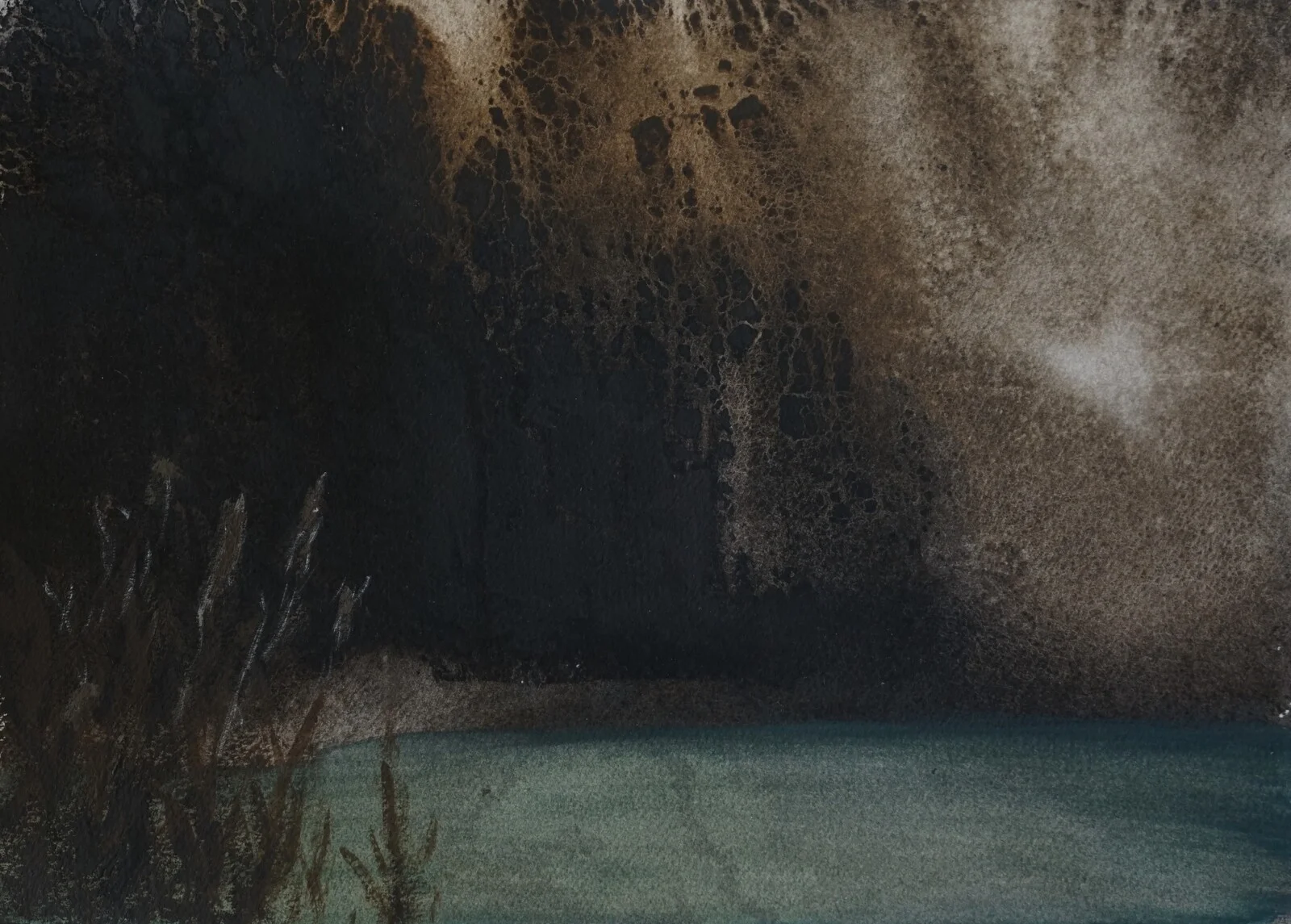 Akvarell December av Magnus Lindblom