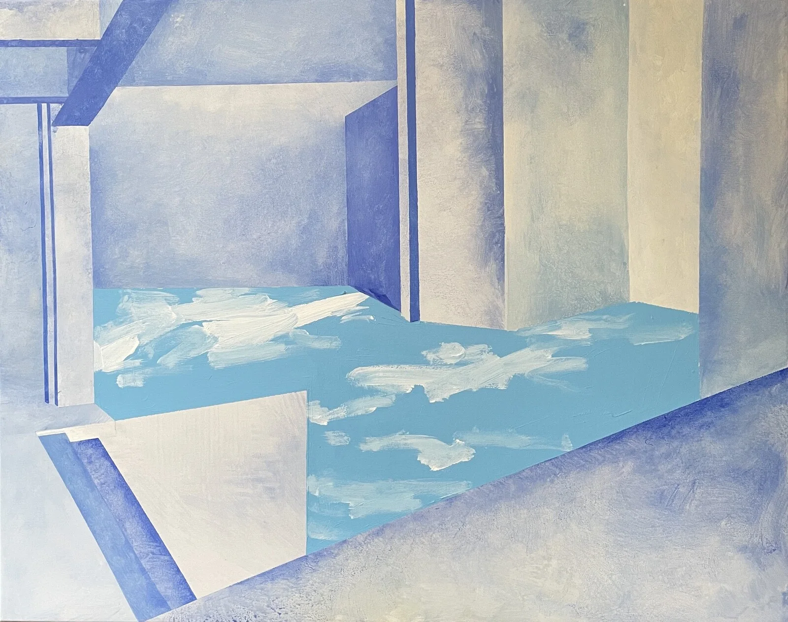 Oljemålning Blue Room 1 av Zakhar Shevchuk