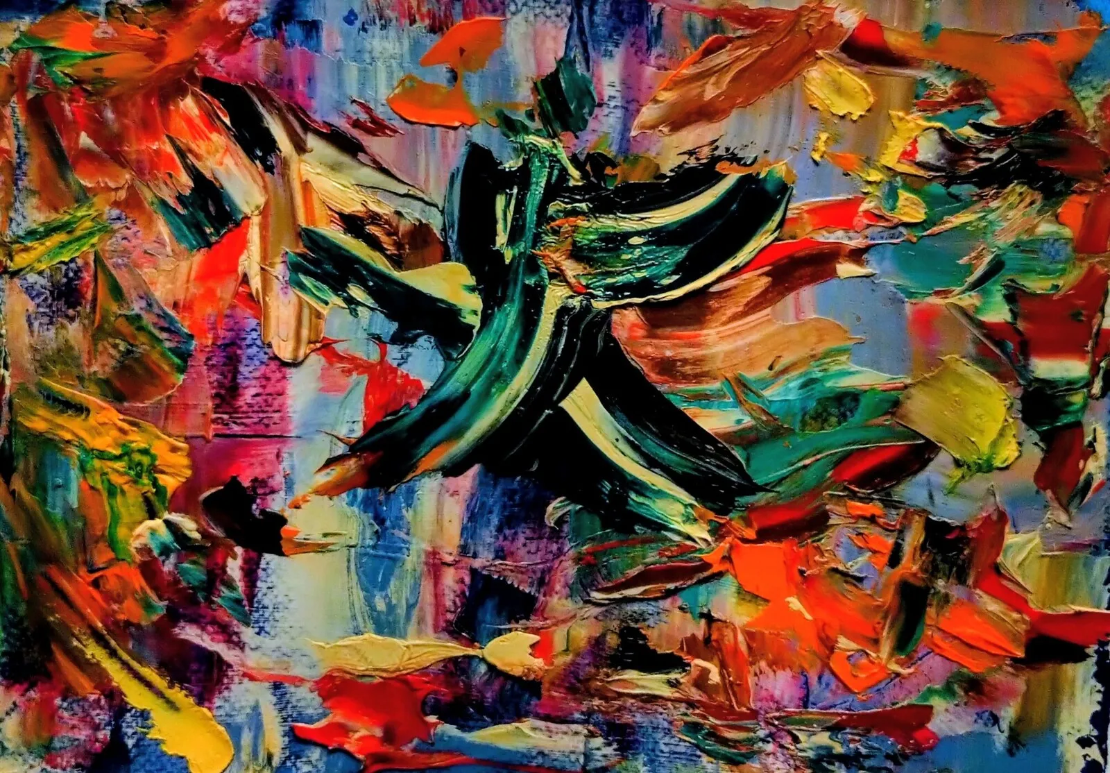 Oljemålning Energi av Thomas Nilsson