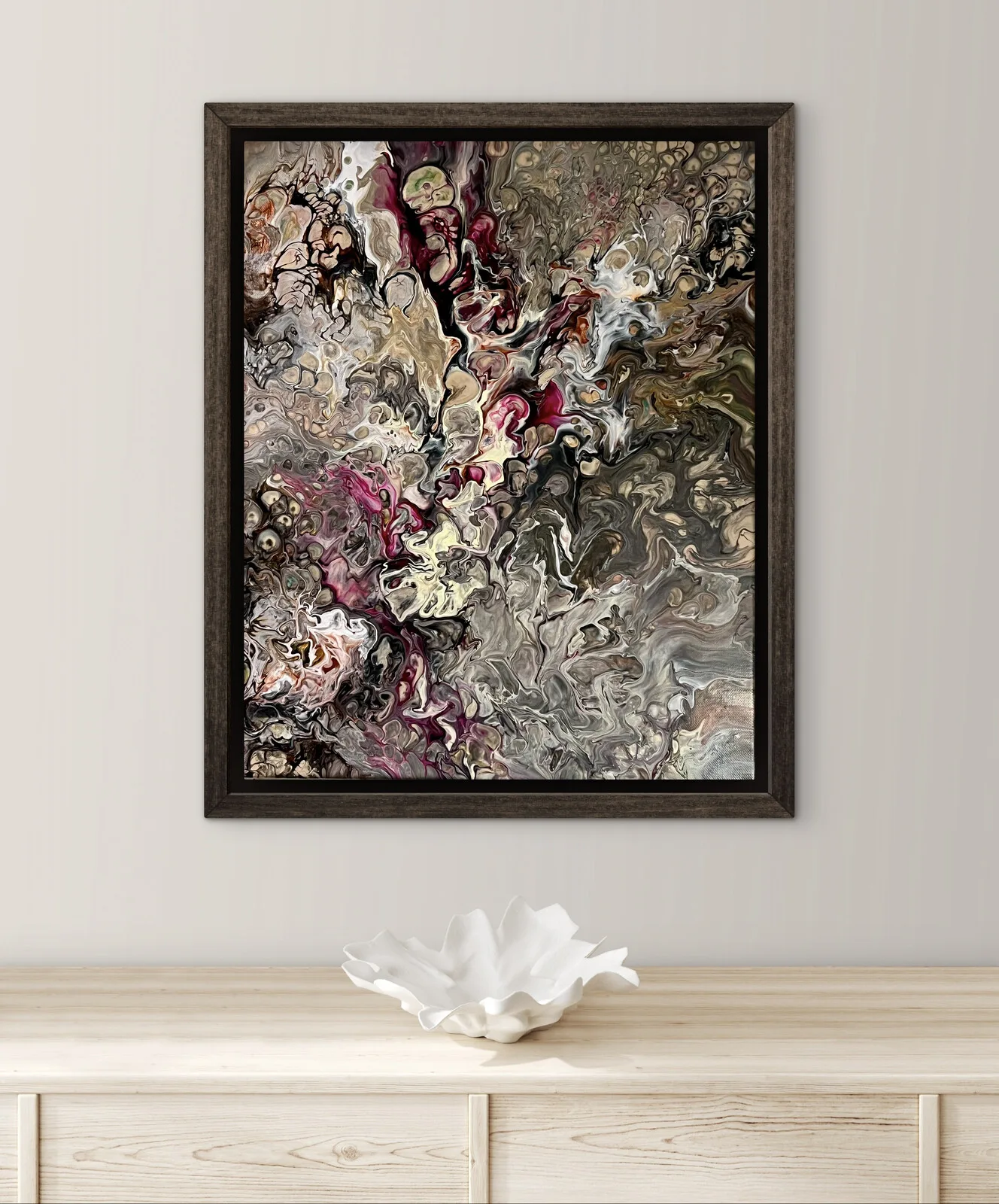 Akrylmålning Glädjens virvlar av Helena Rystedt