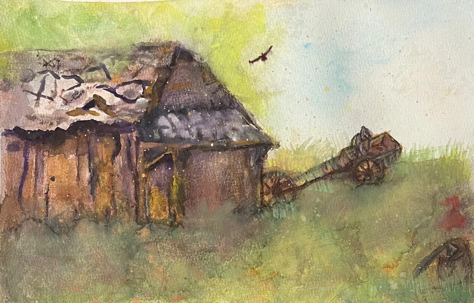 Akvarell Minnen av Gunilla Palusa