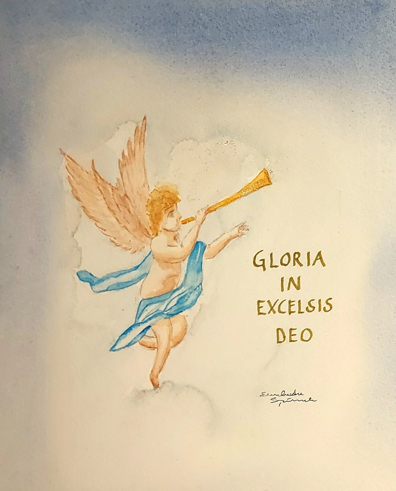 Akvarell av Elisabeth Sjölander