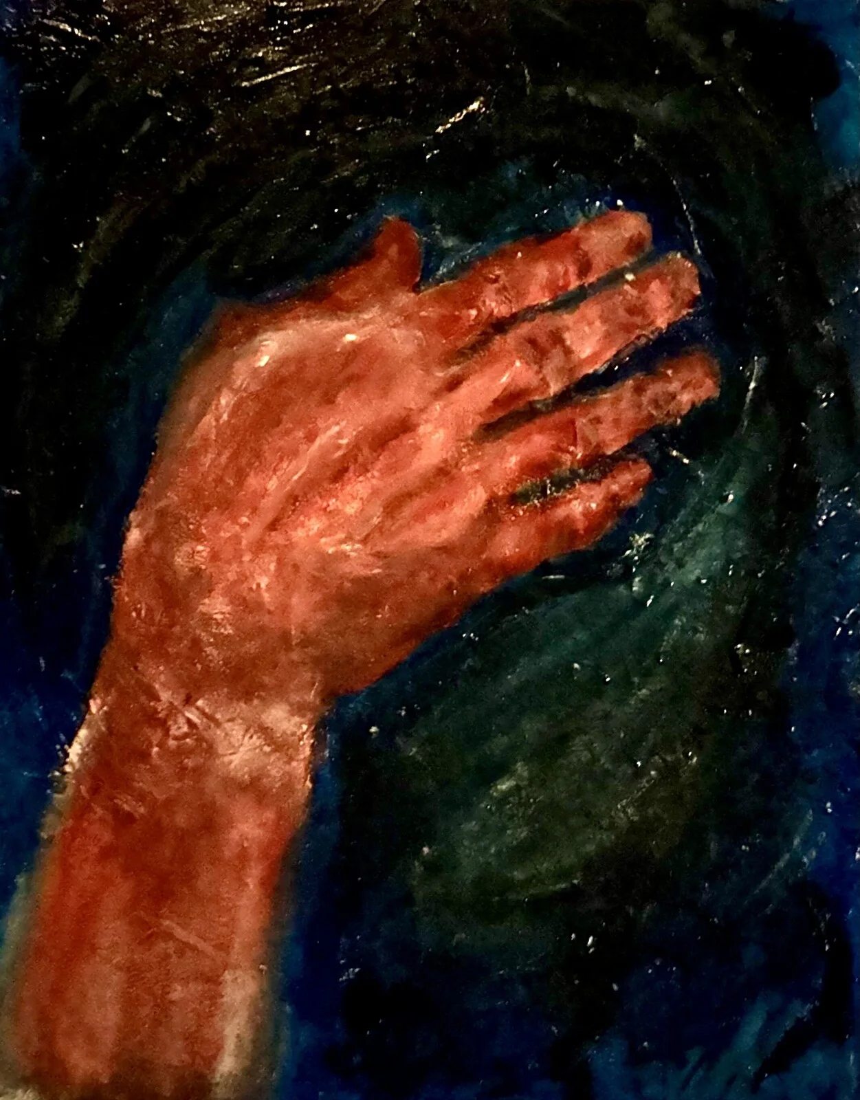Akrylmålning Hidden av Daniel Hortlund
