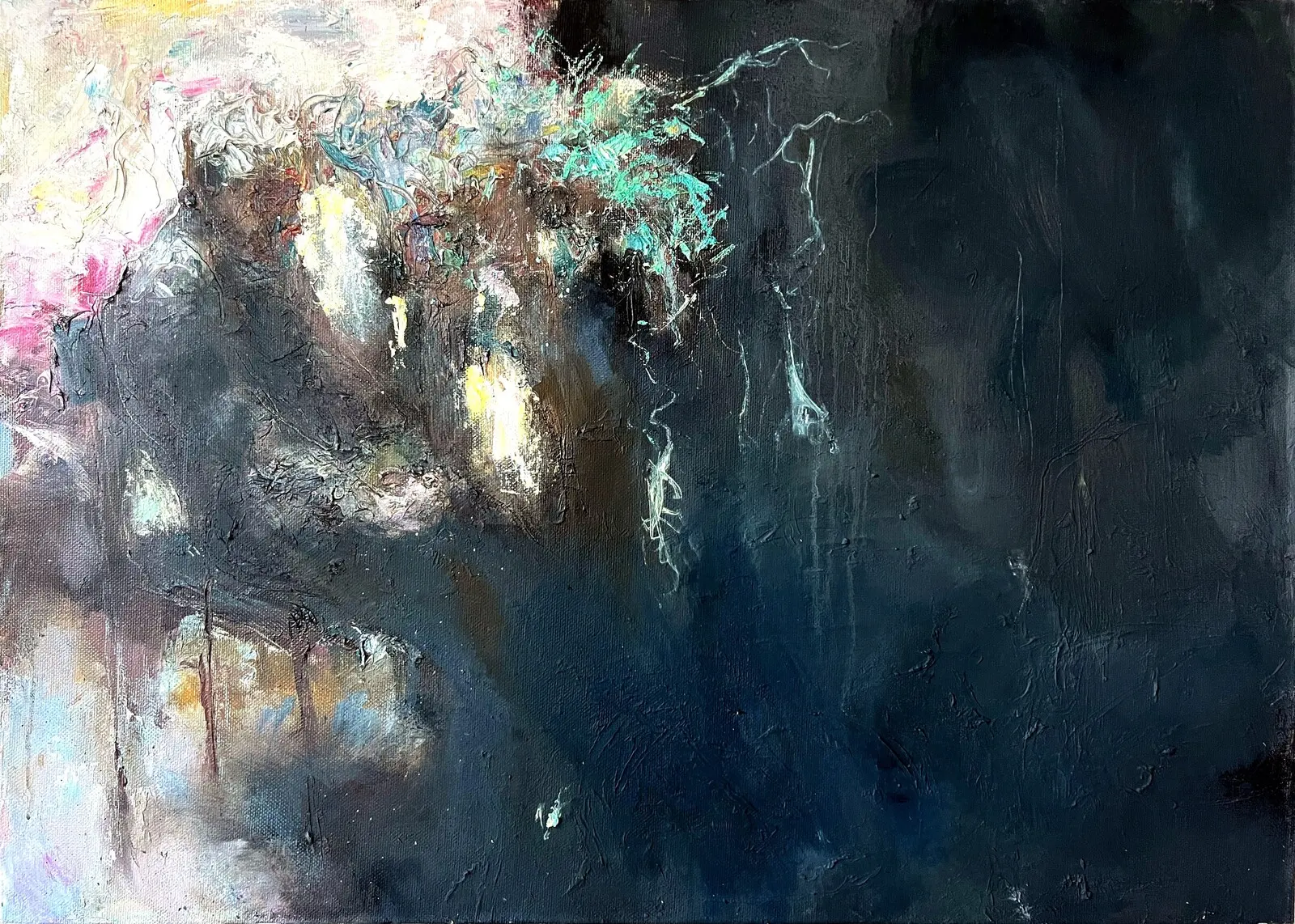 Oljemålning Blackout av Zakhar Shevchuk