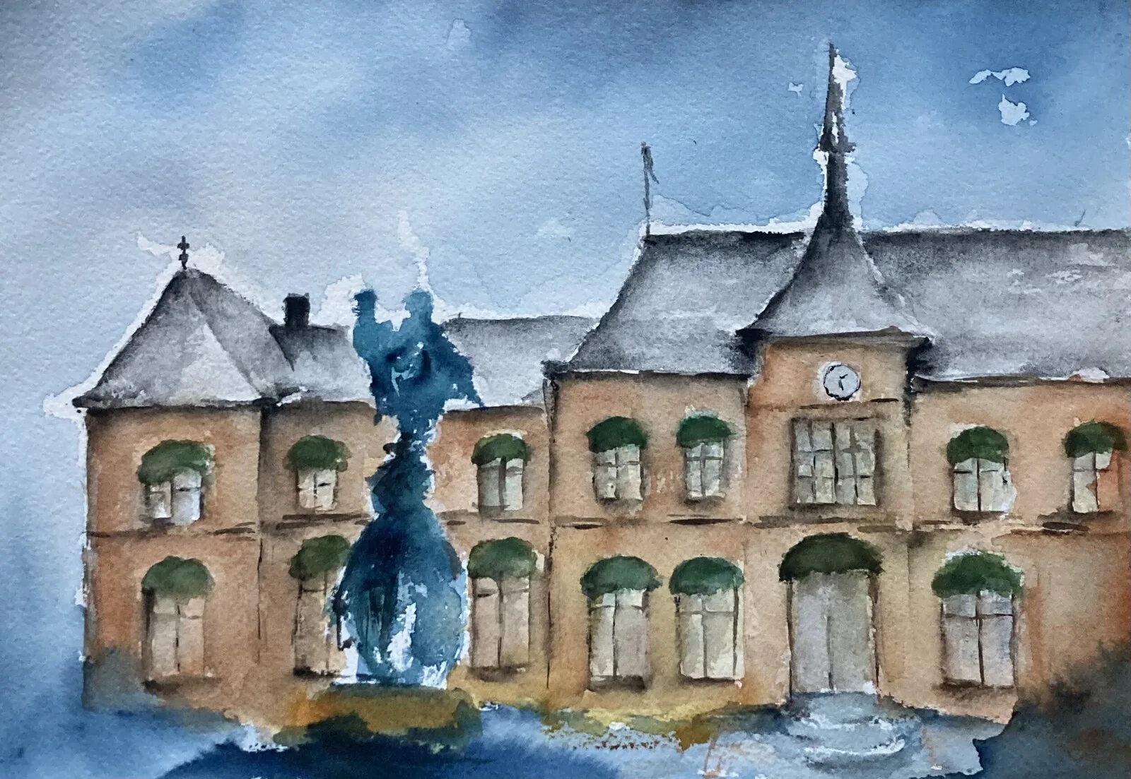 Akvarell NÄCKENS POLSKA av Rose-Marie Lyckebrant-Lindqvist