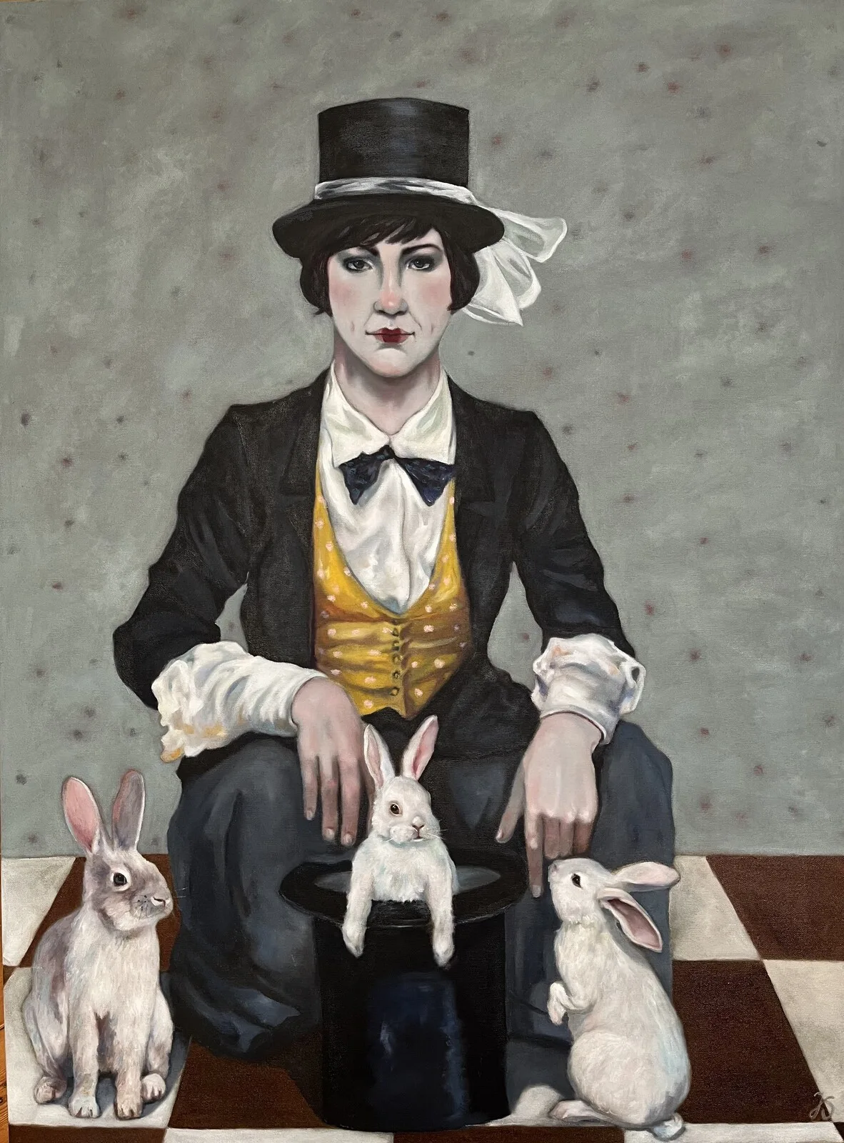 Oljemålning The magician av Jenny Söderlund
