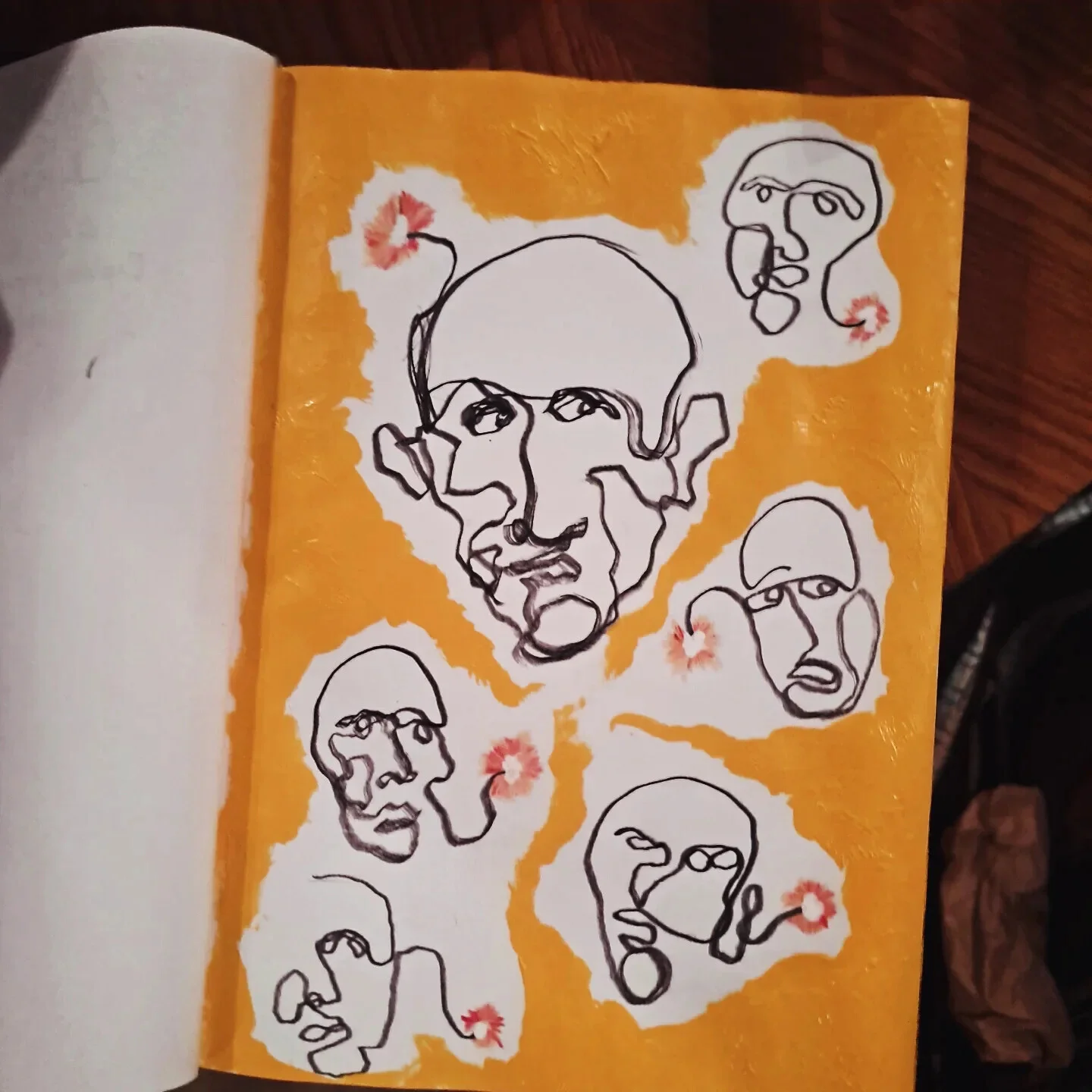 Akrylmålning Stubinfolket av Shayan Rad