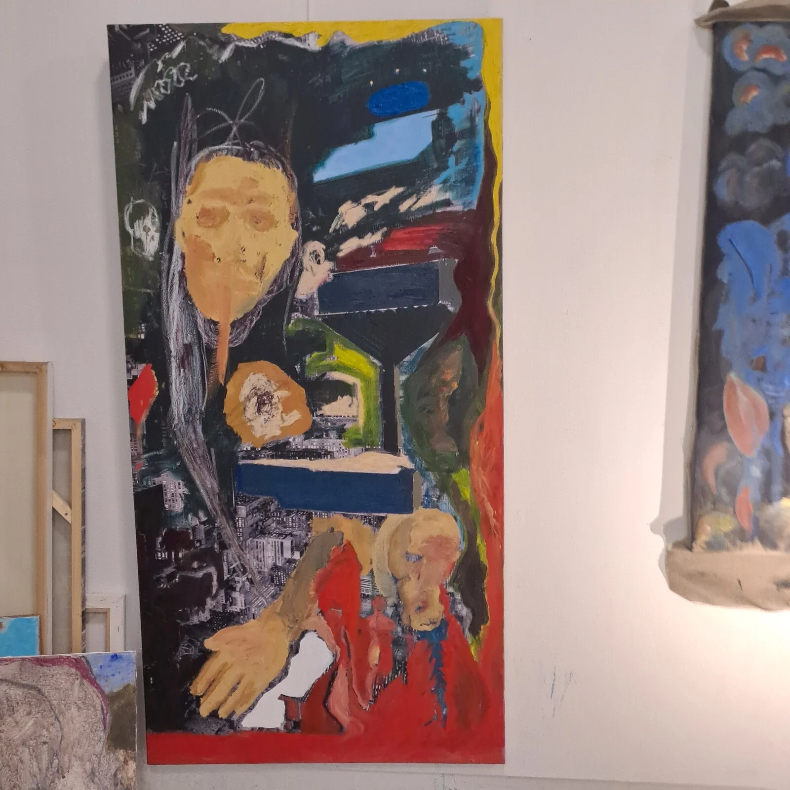 Oljemålning Lost City av Shayan Rad