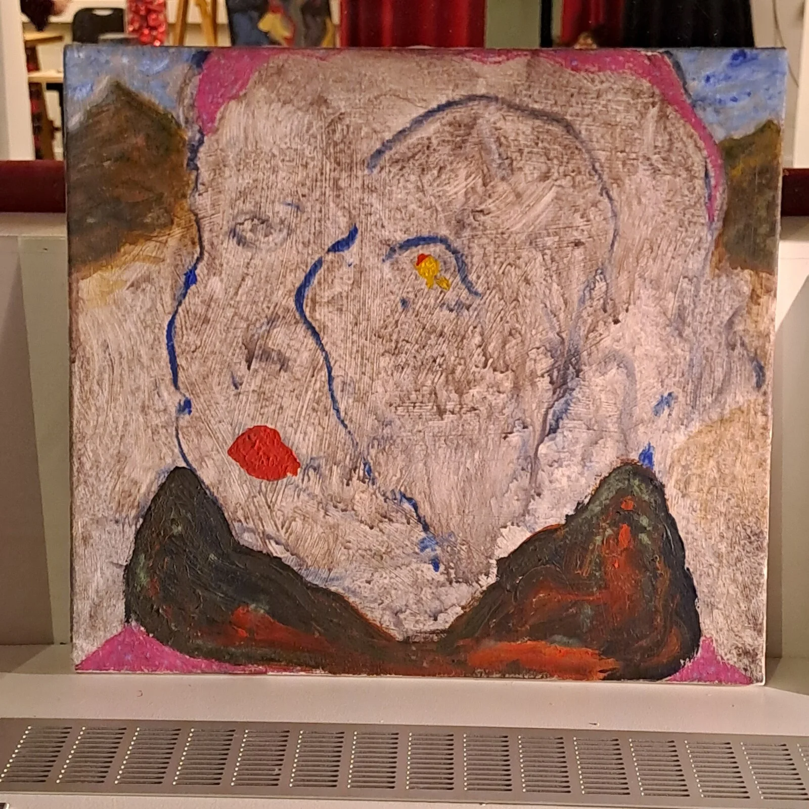 Akrylmålning Demeter blue Lady av Shayan Rad