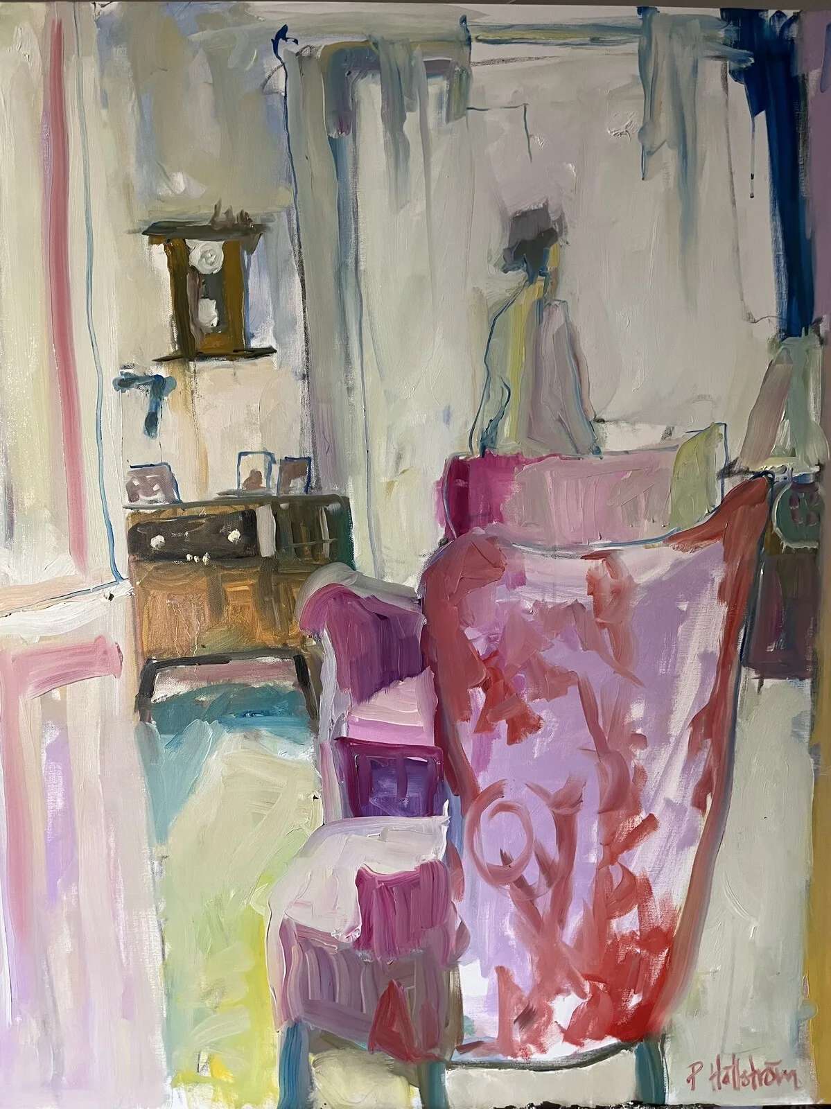 Oljemålning Utsikt från vardagsrummet av Pia Hällström