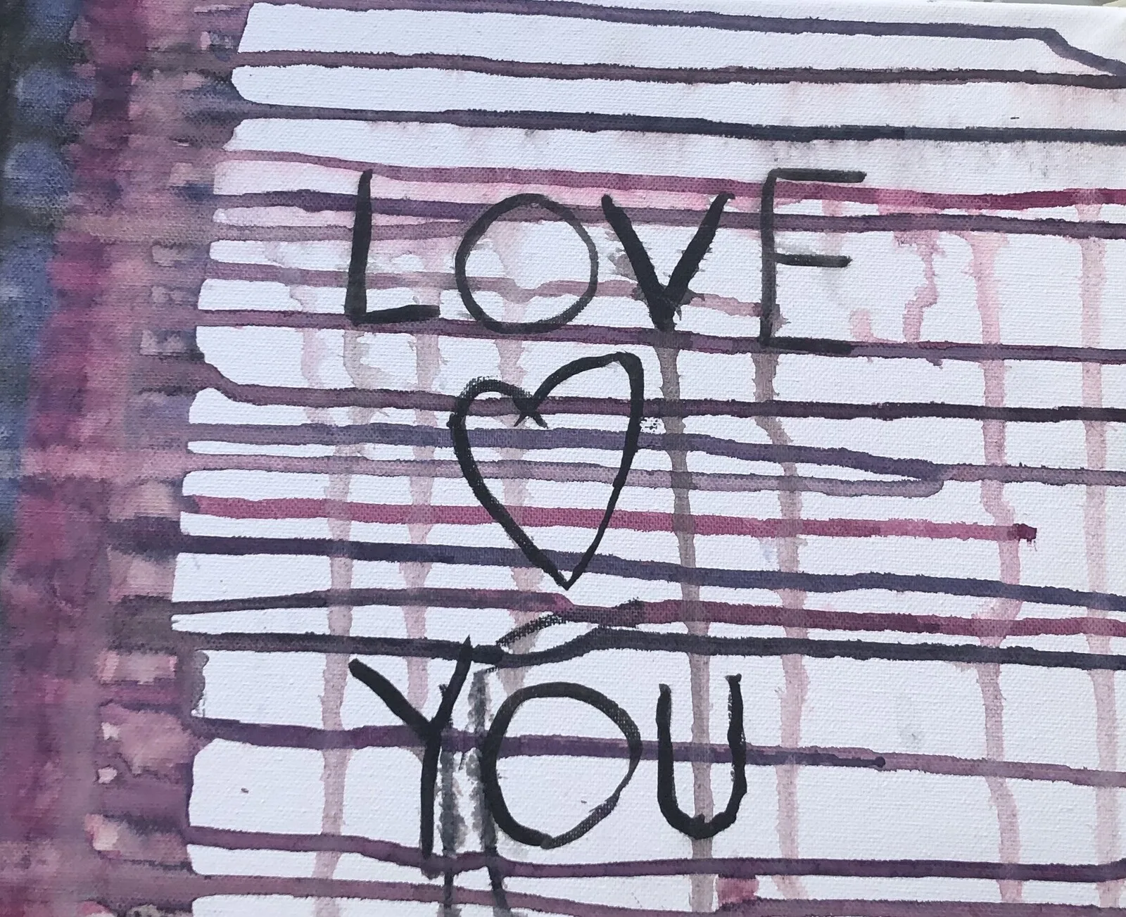 Akvarell Love av Signe Webjörn