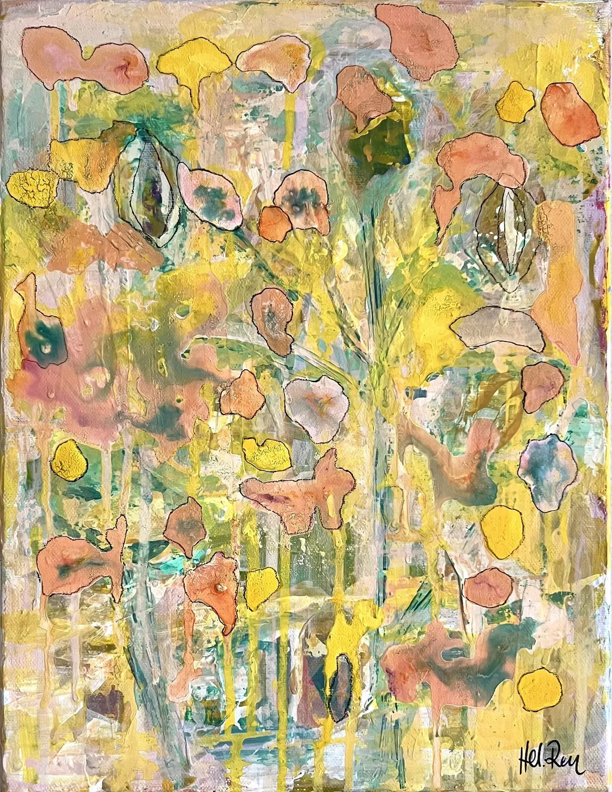 Akrylmålning Longing av Helena Renström