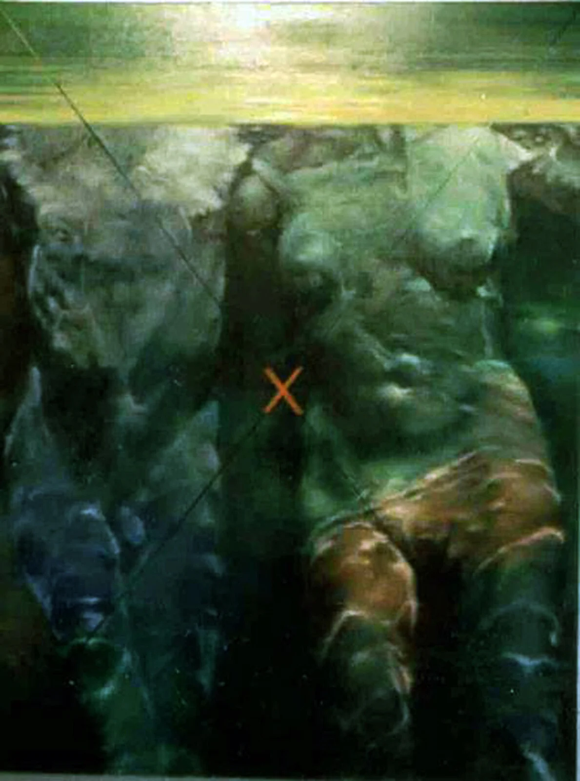 Oljemålning Paradiset av Berthel Martinson