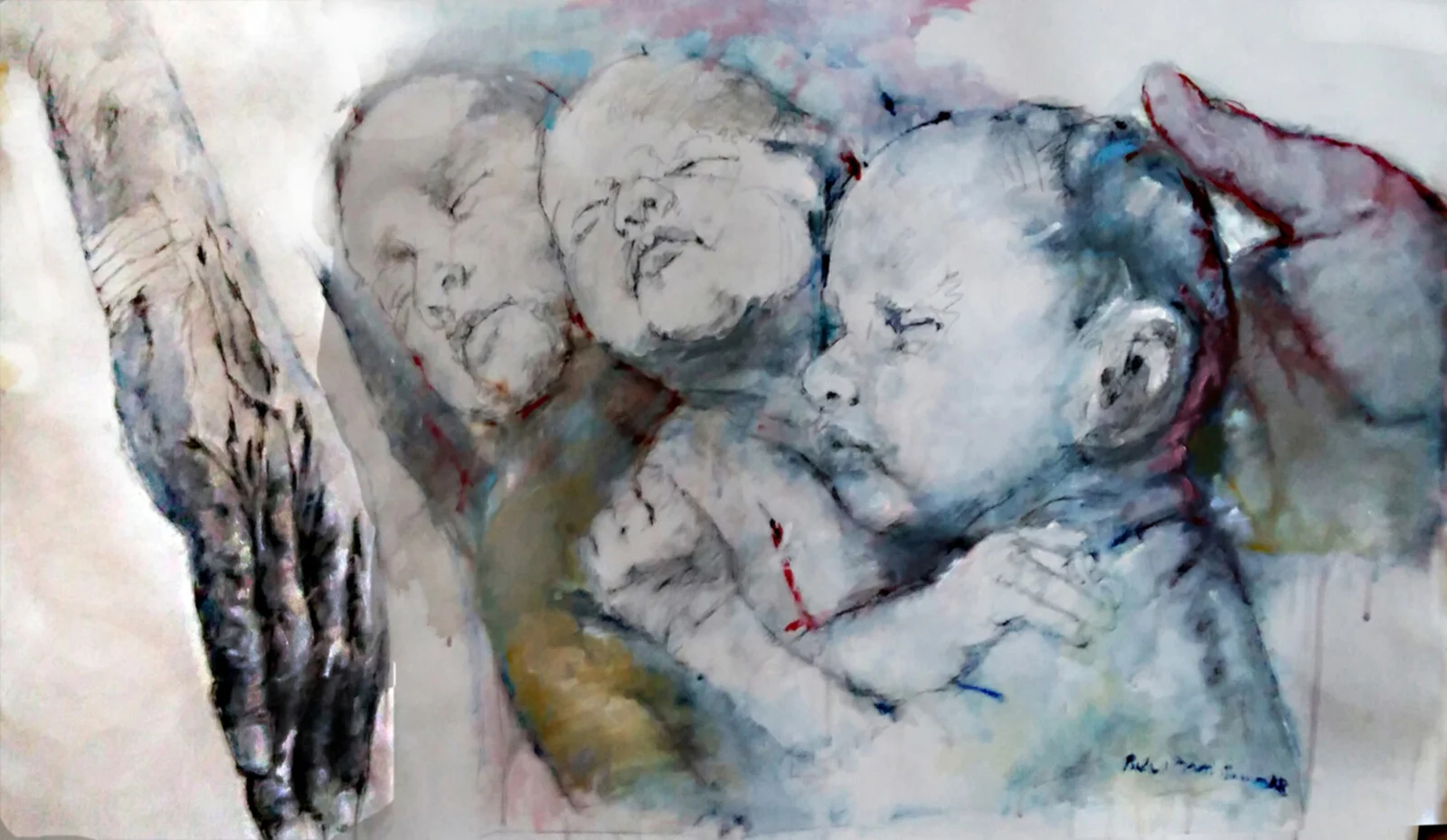 Oljemålning av Berthel Martinson