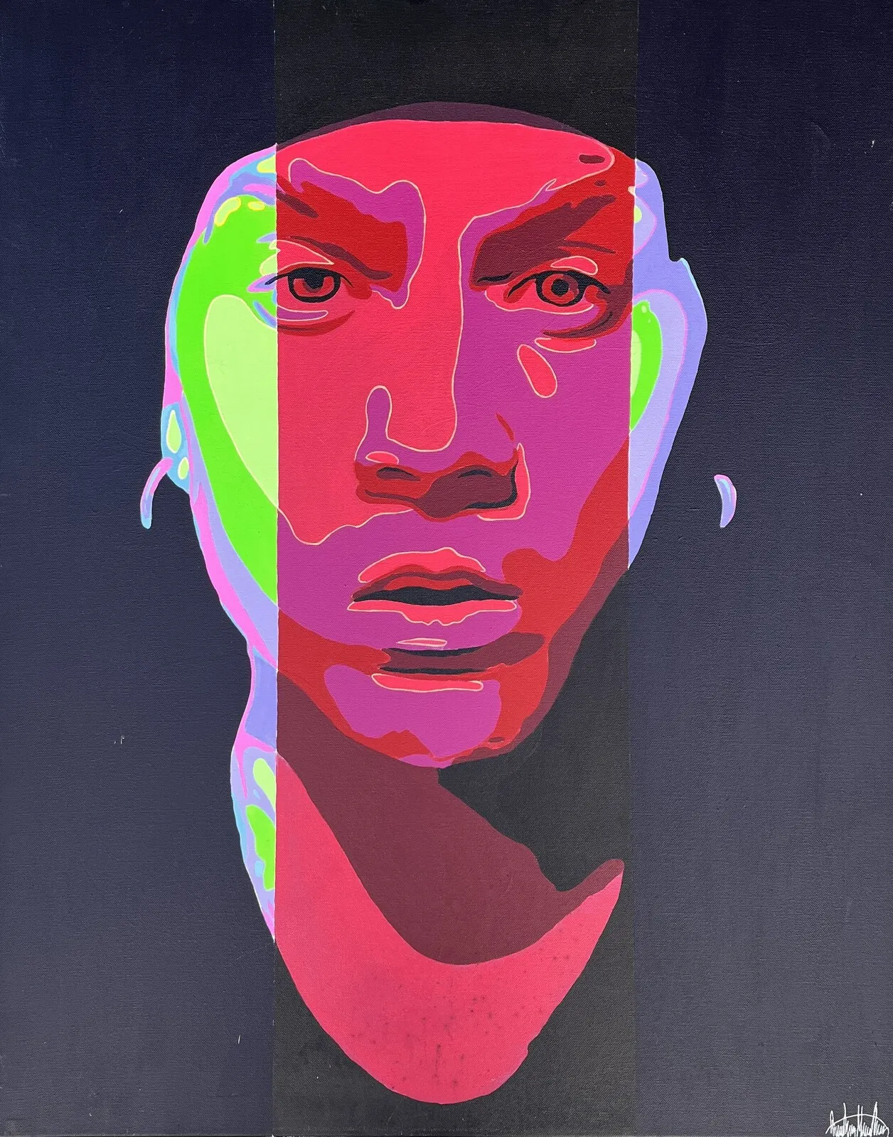 Akrylmålning Pandemi av Timothy Falk