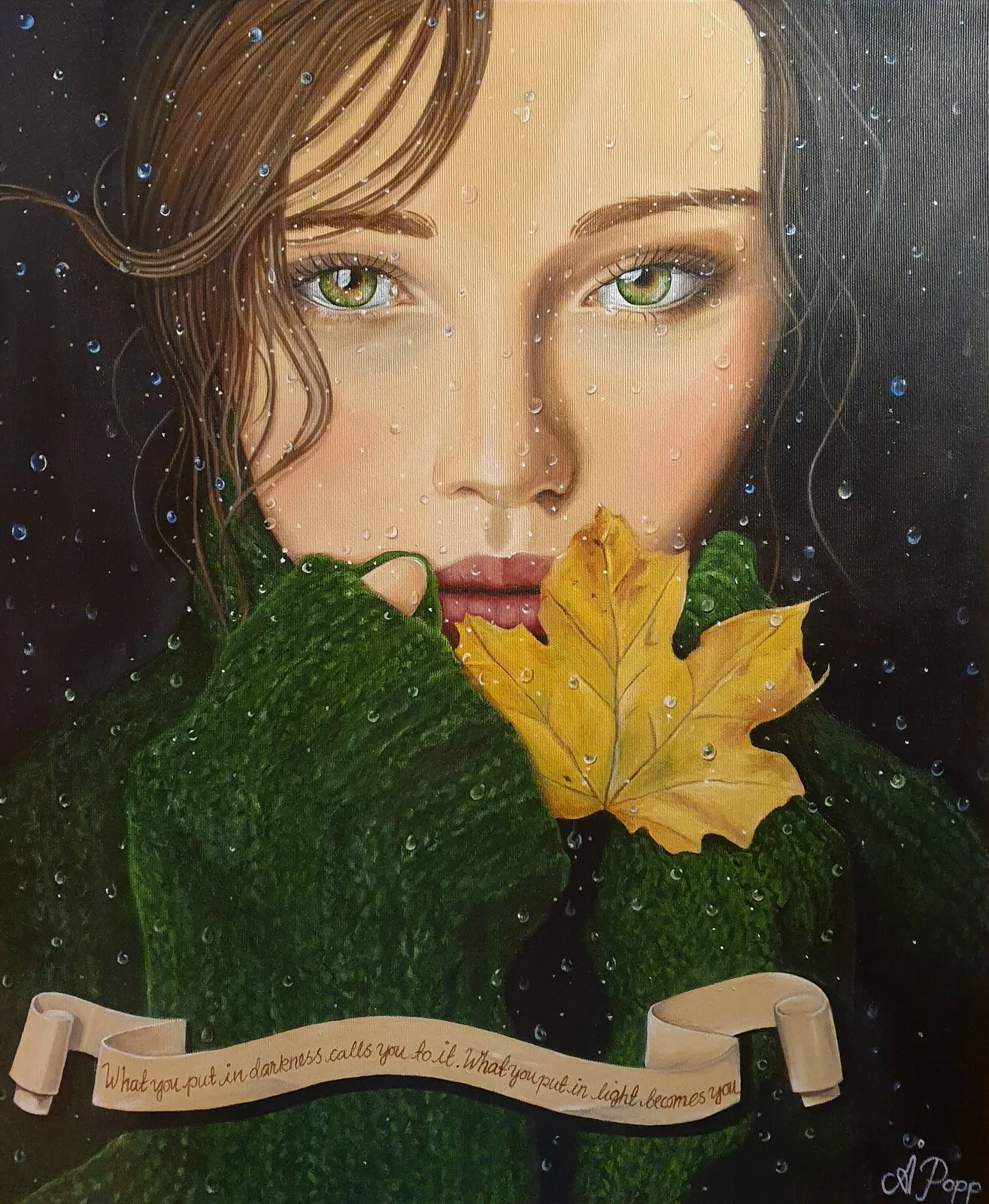 Akrylmålning av Åsa Popp