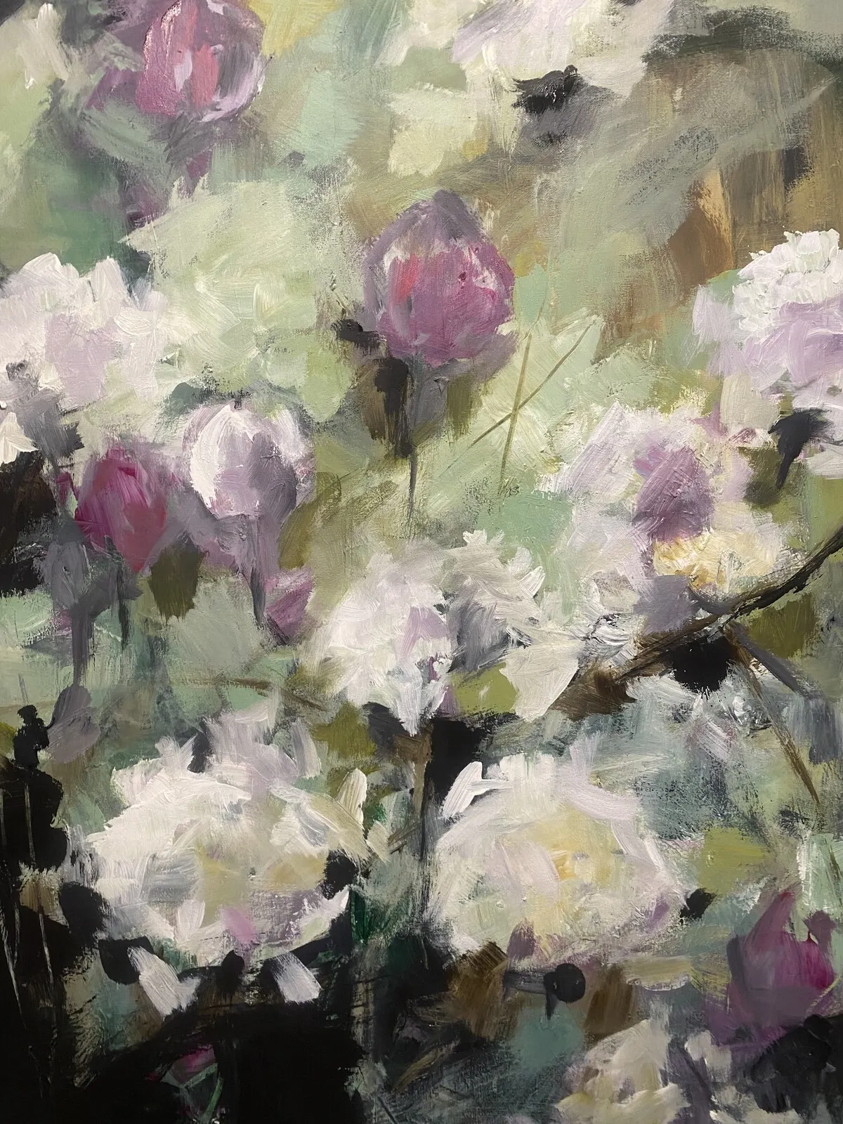 Akrylmålning Blommor av Anna-Karin Bergius