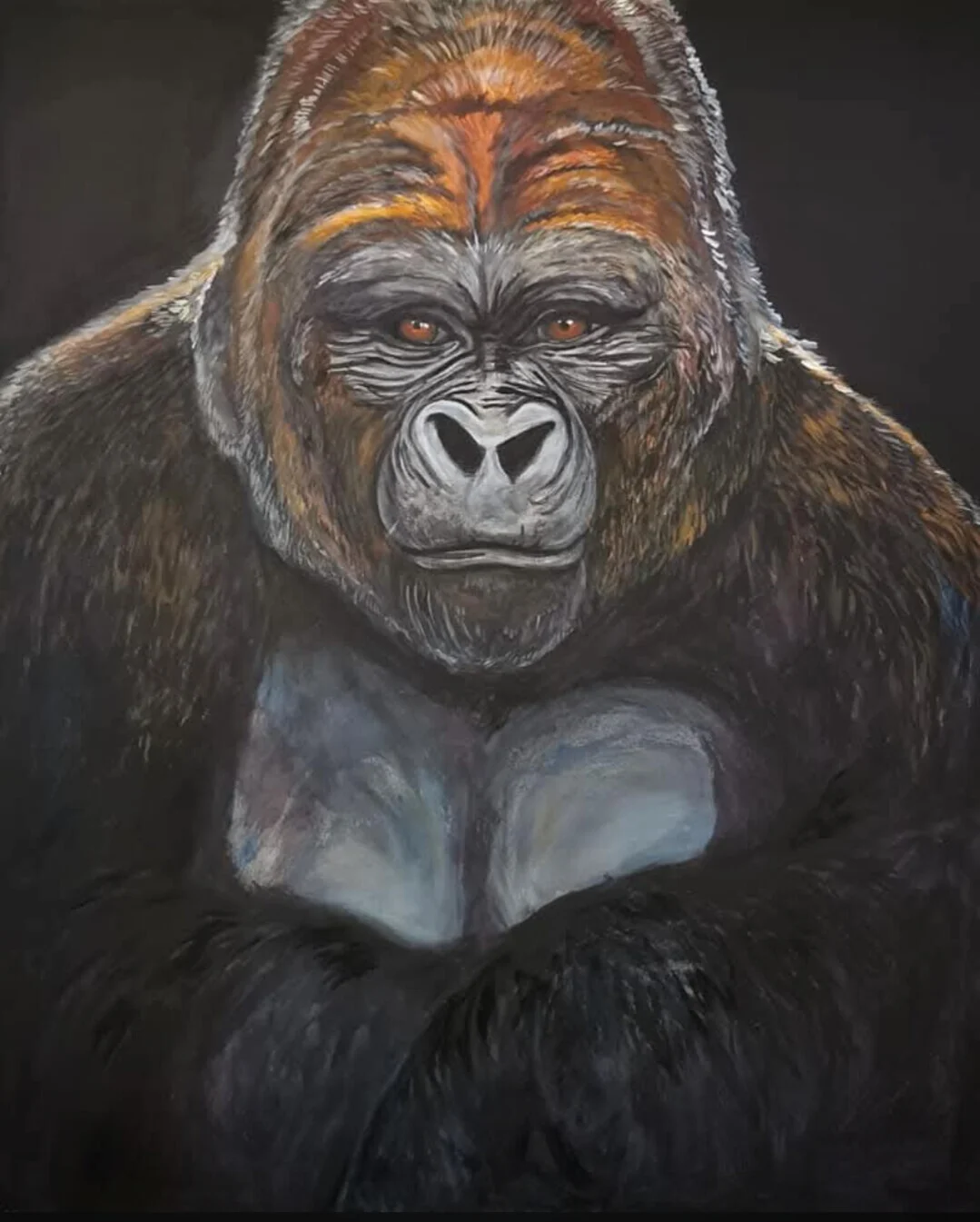 Akrylmålning Gorilla av Maria Joneby