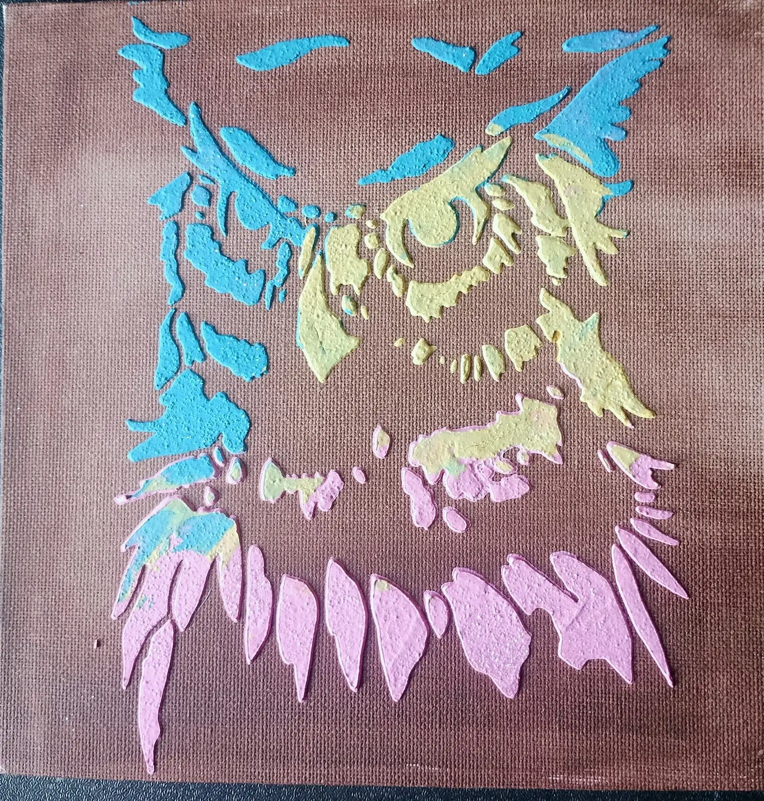 Akrylmålning Uggla av Biljana Teletina