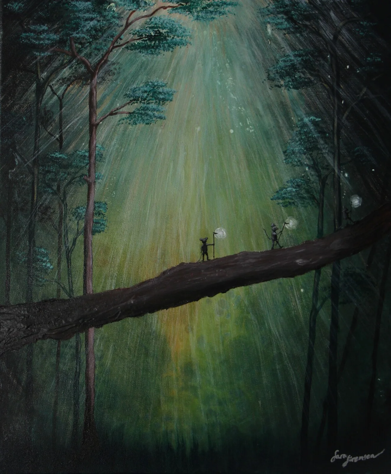 Akrylmålning På tur av Sara Sörensen