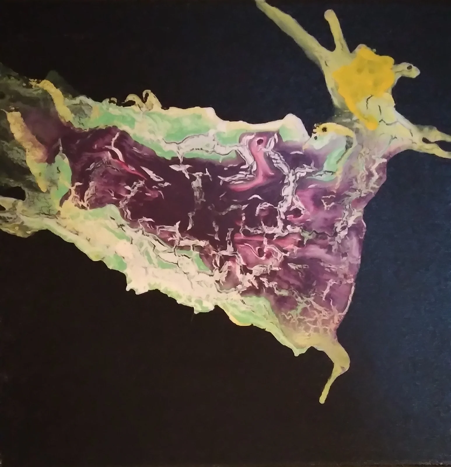 Akrylmålning Nästan fjäril av Katri Kettunen